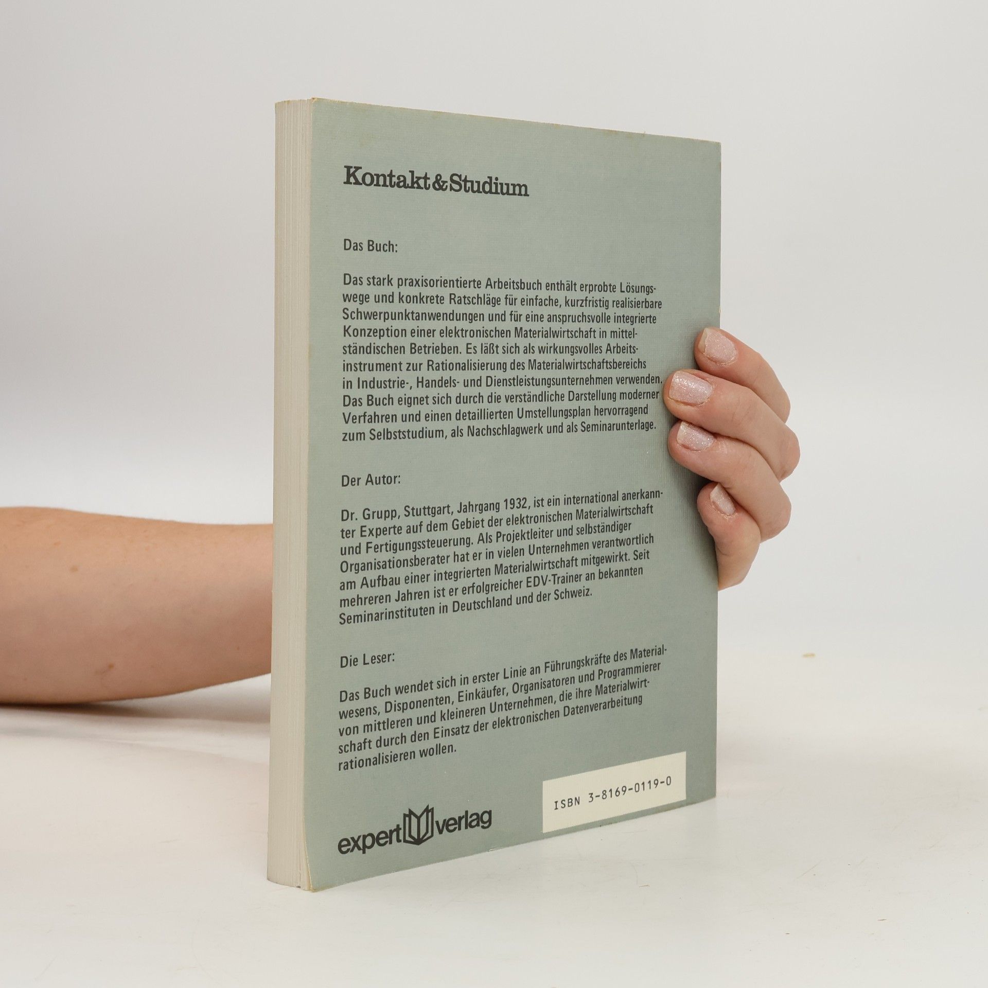 Bruno Grupp Kontakt & Studium - 3: Materialwirtschaft mit EDV im Mittel- und Kleinbetrieb
