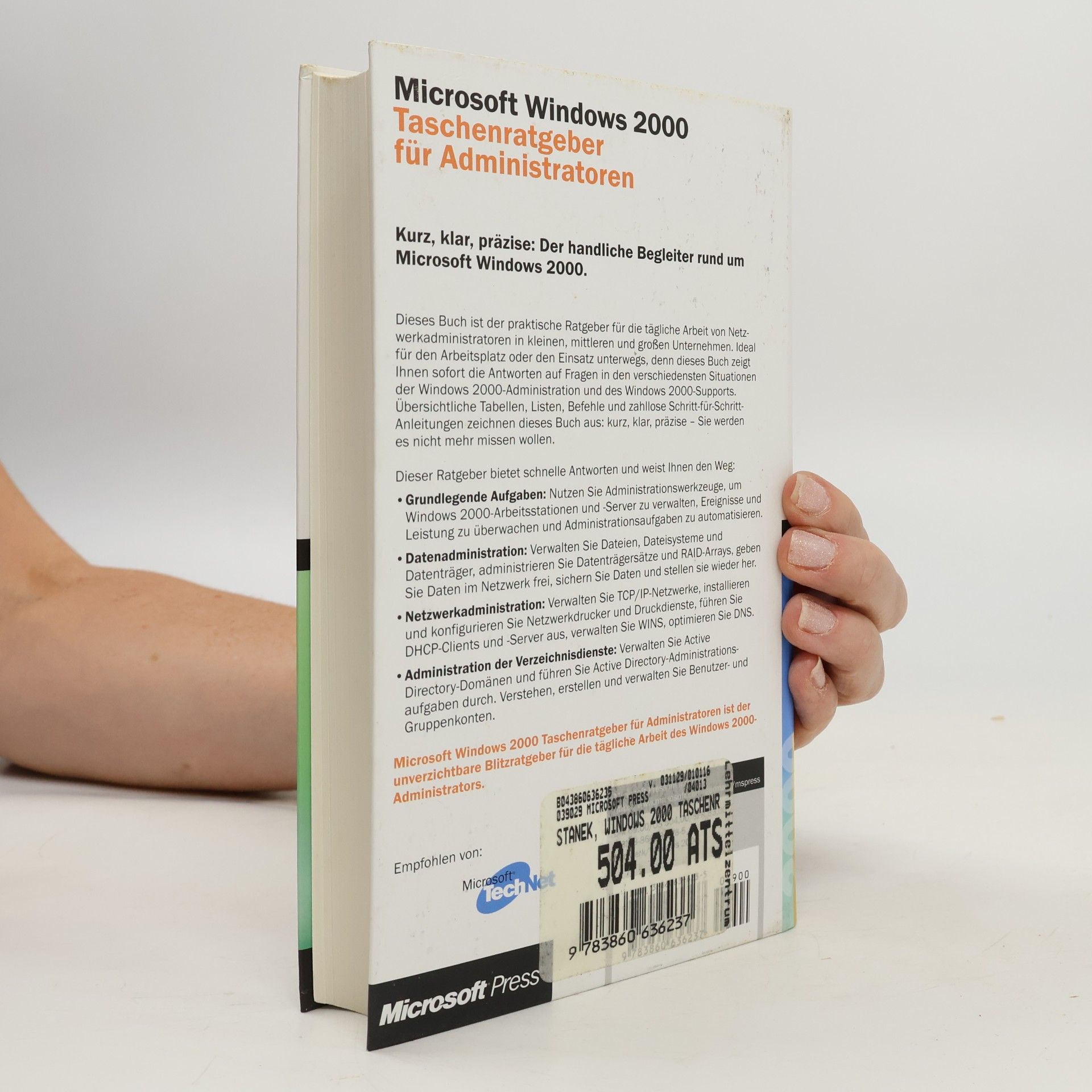 William Robert Stanek Microsoft-Windows-2000-Taschenratgeber für Administratoren