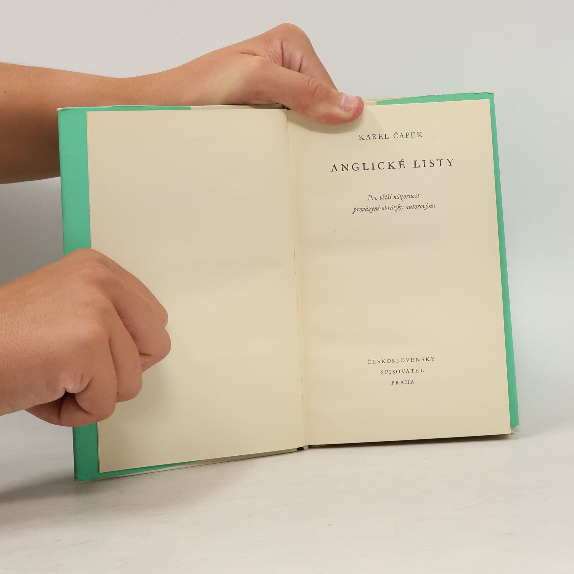Karel Čapek Anglické listy