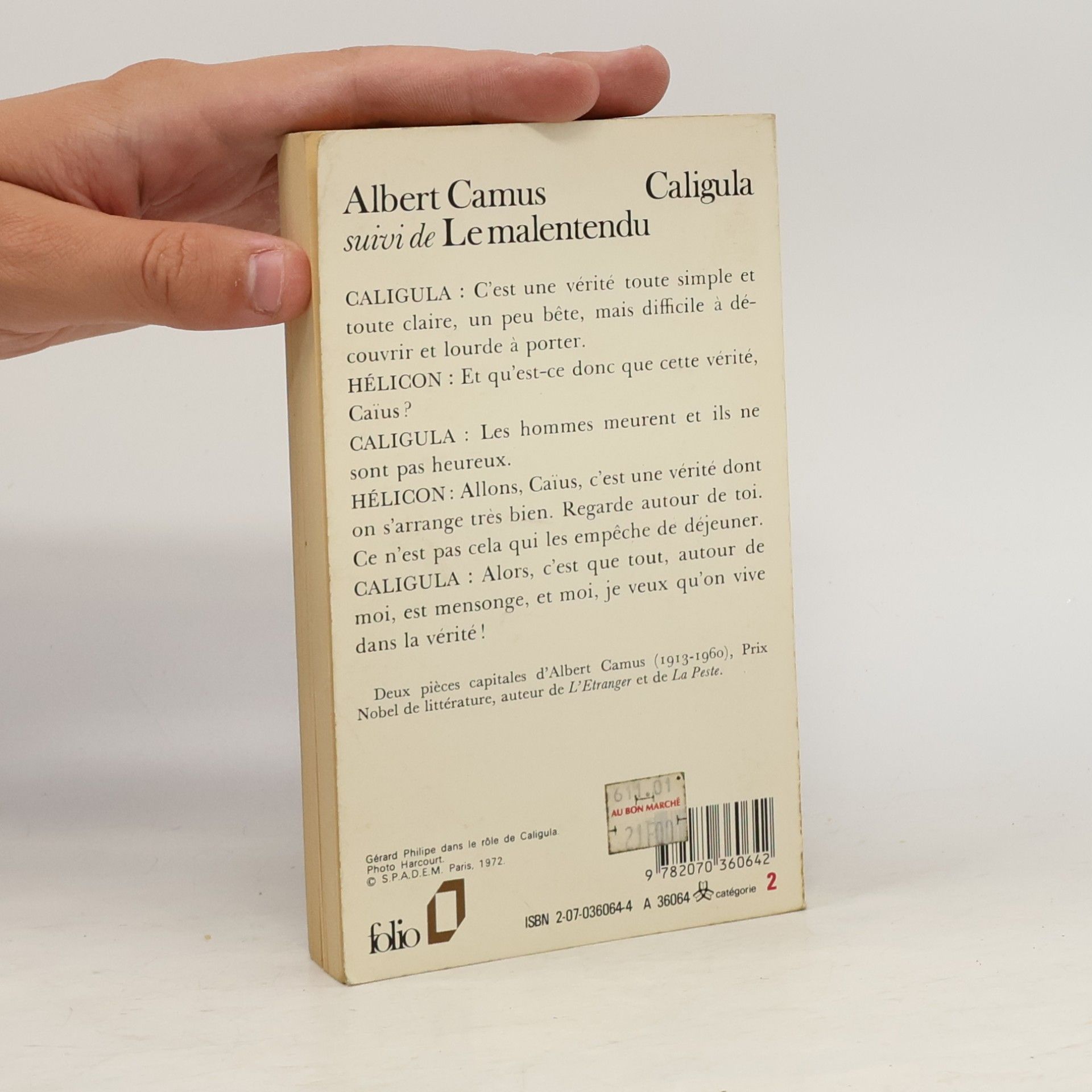 Albert Camus Caligula. Le malentendu