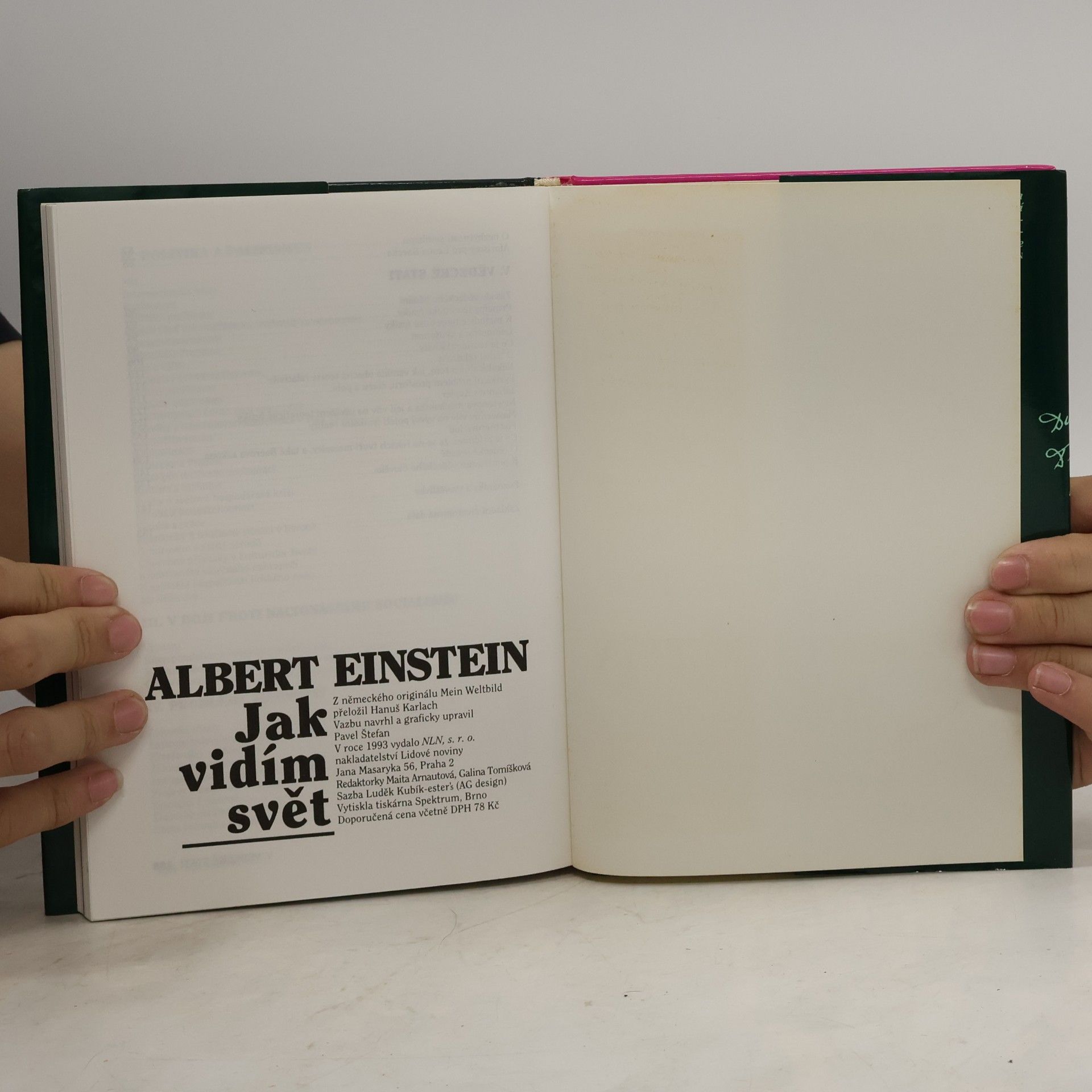 Albert Einstein Jak vidím svět 1