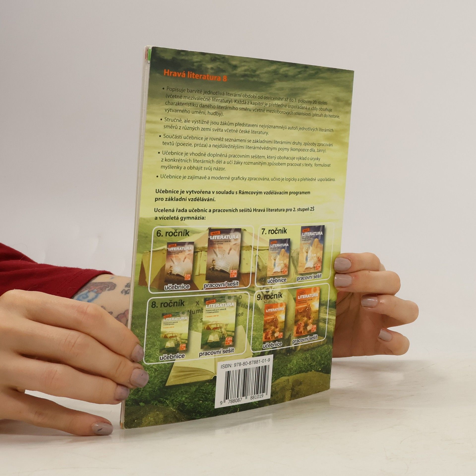 Michaela Jindráčková Hravá literatura: učebnice pro 8. ročník ZŠ a víceletá gymnázia