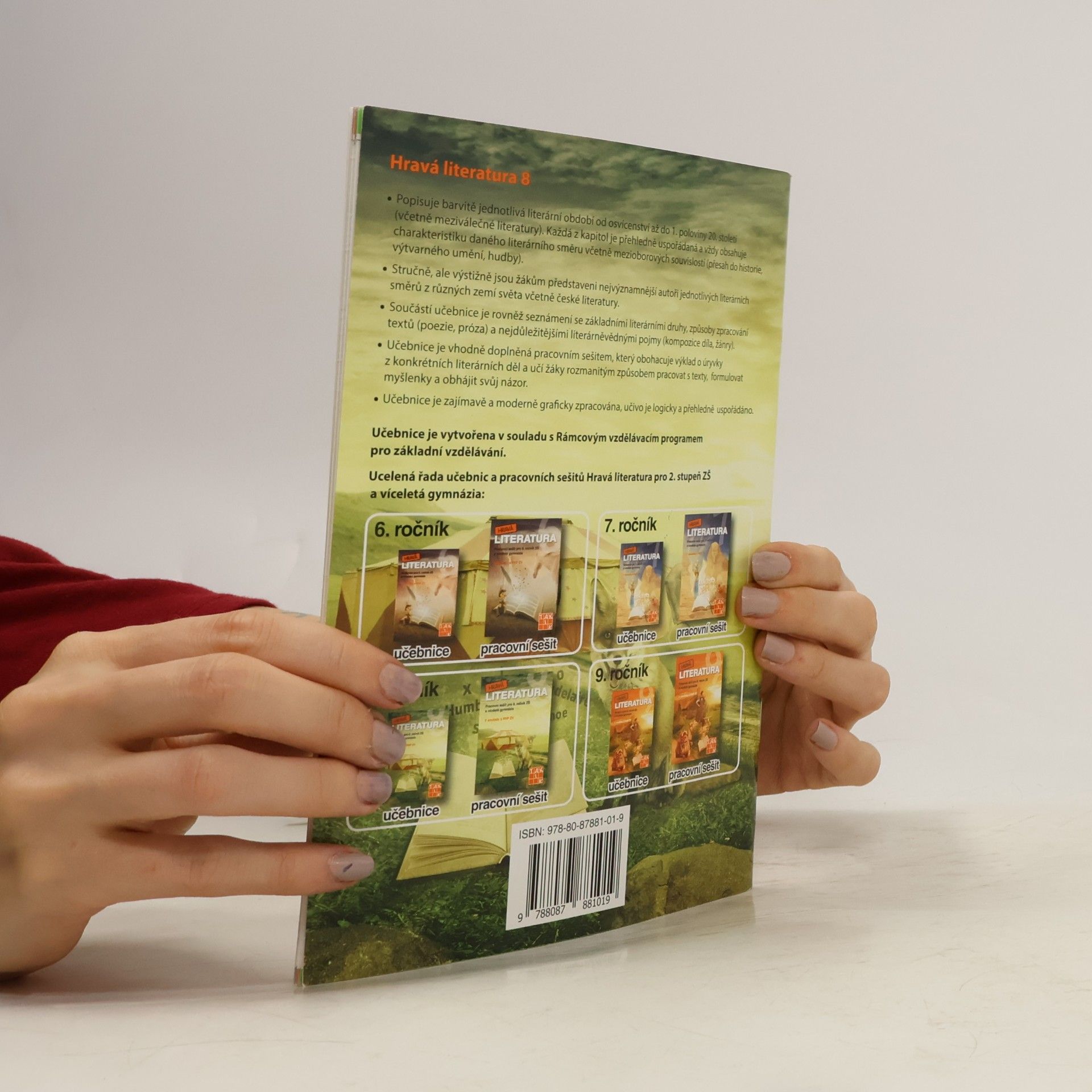 Michaela Jindráčková Hravá literatura: učebnice pro 8. ročník ZŠ a víceletá gymnázia
