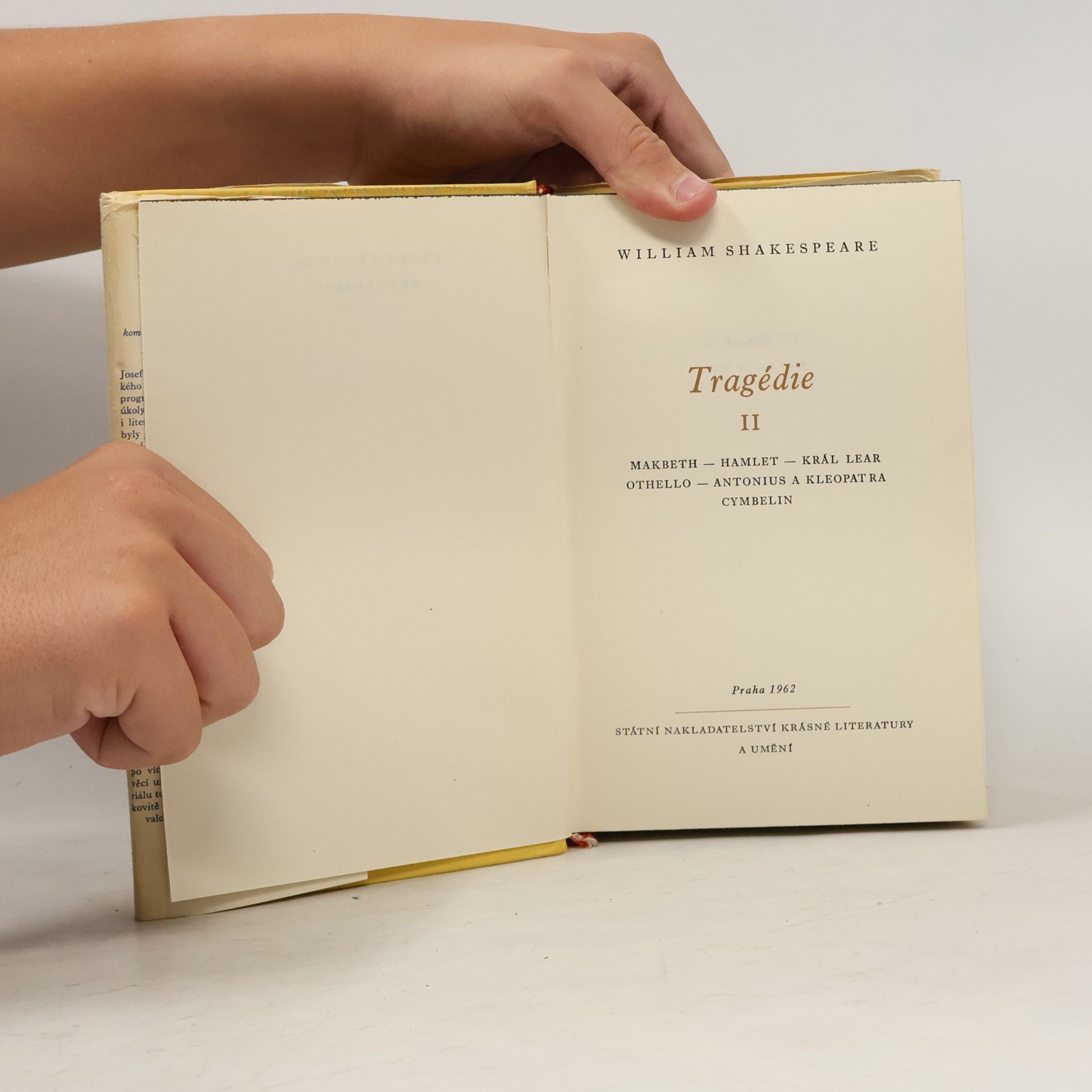 William Shakespeare Tragédie II.