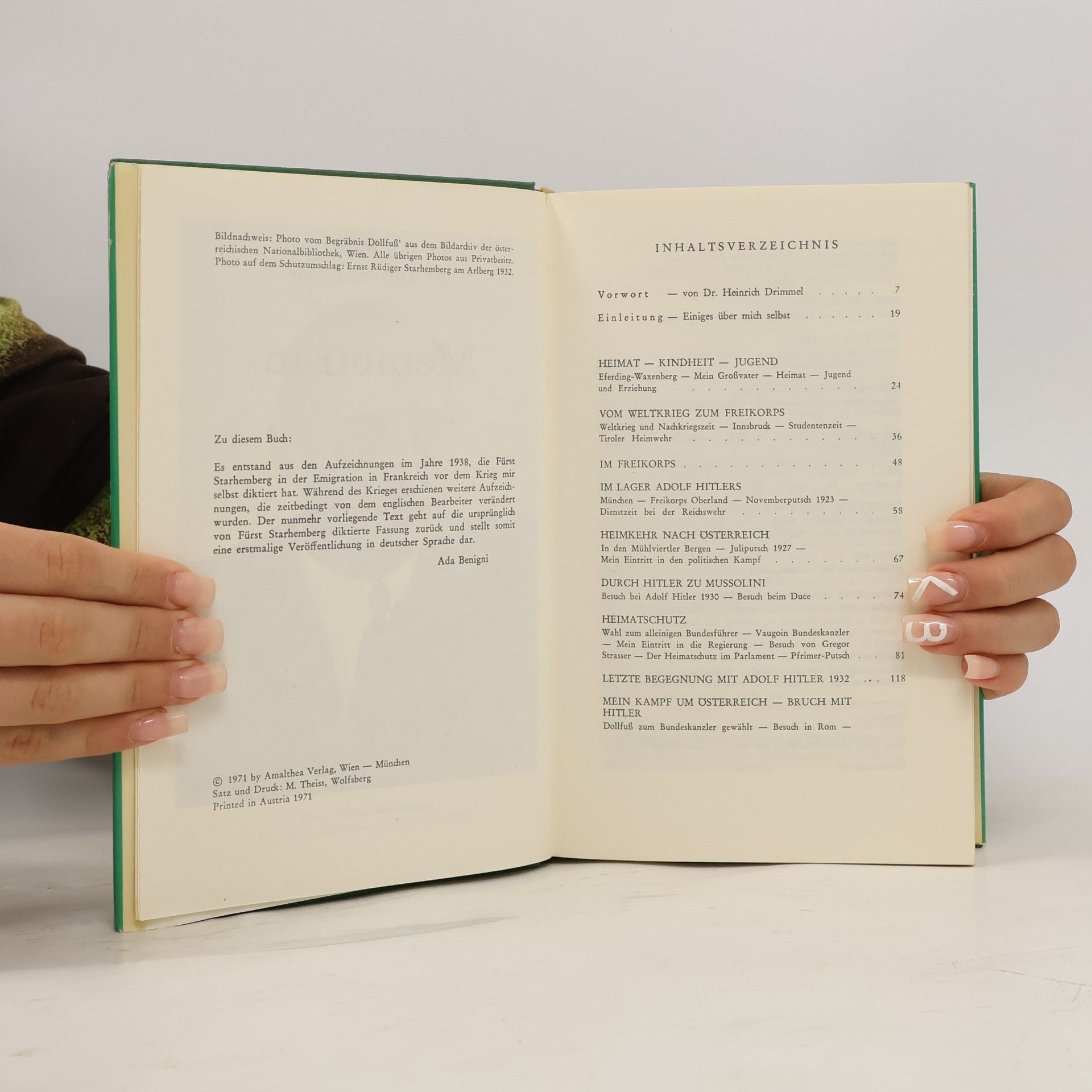 Ernst Rüdiger Starhemberg Memoiren