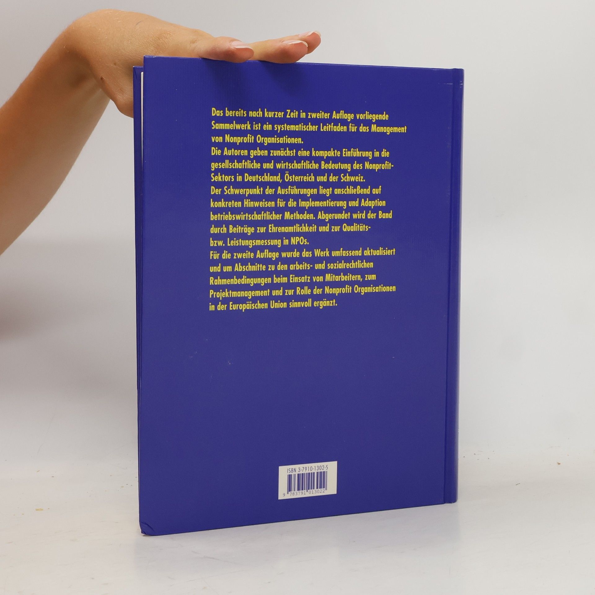 Christoph Badelt Handbuch der Nonprofit-Organisation