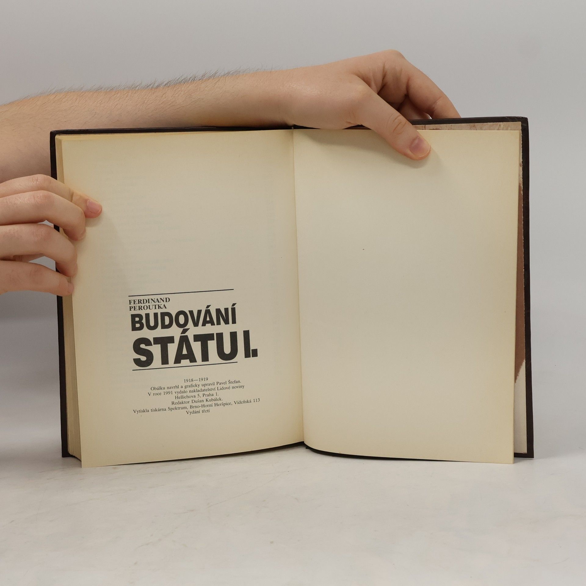 Ferdinand Peroutka Budování státu I.