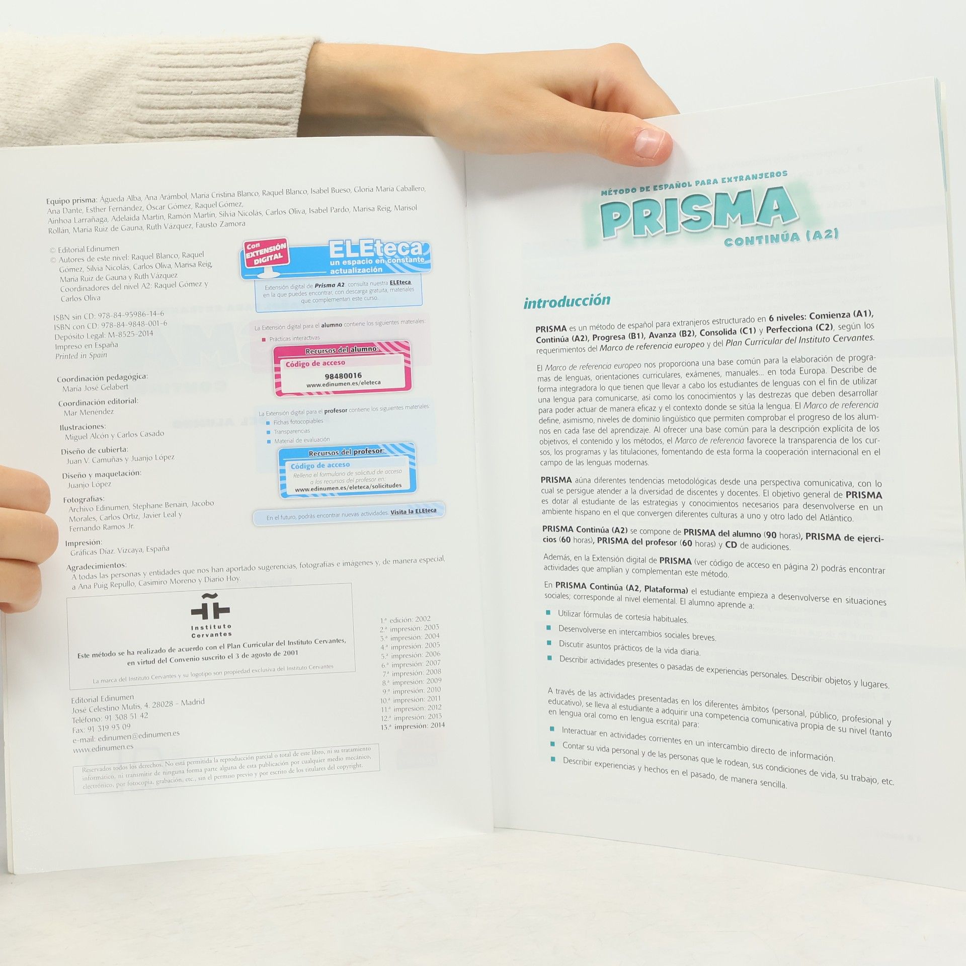 AA.VV. Español manual del estudiante. Nivel A2 elemental