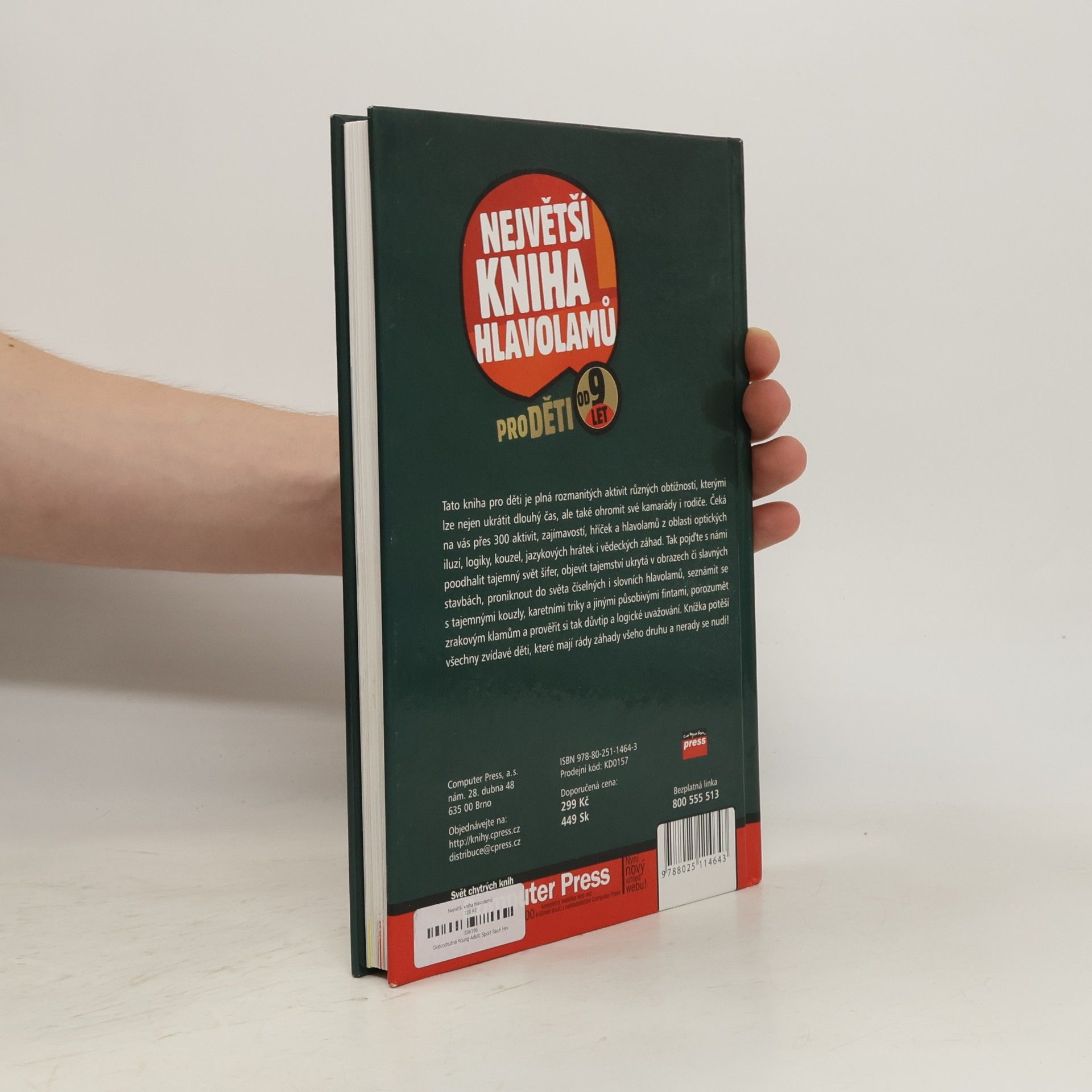 kolektiv Největší kniha hlavolamů pro děti od 9 let