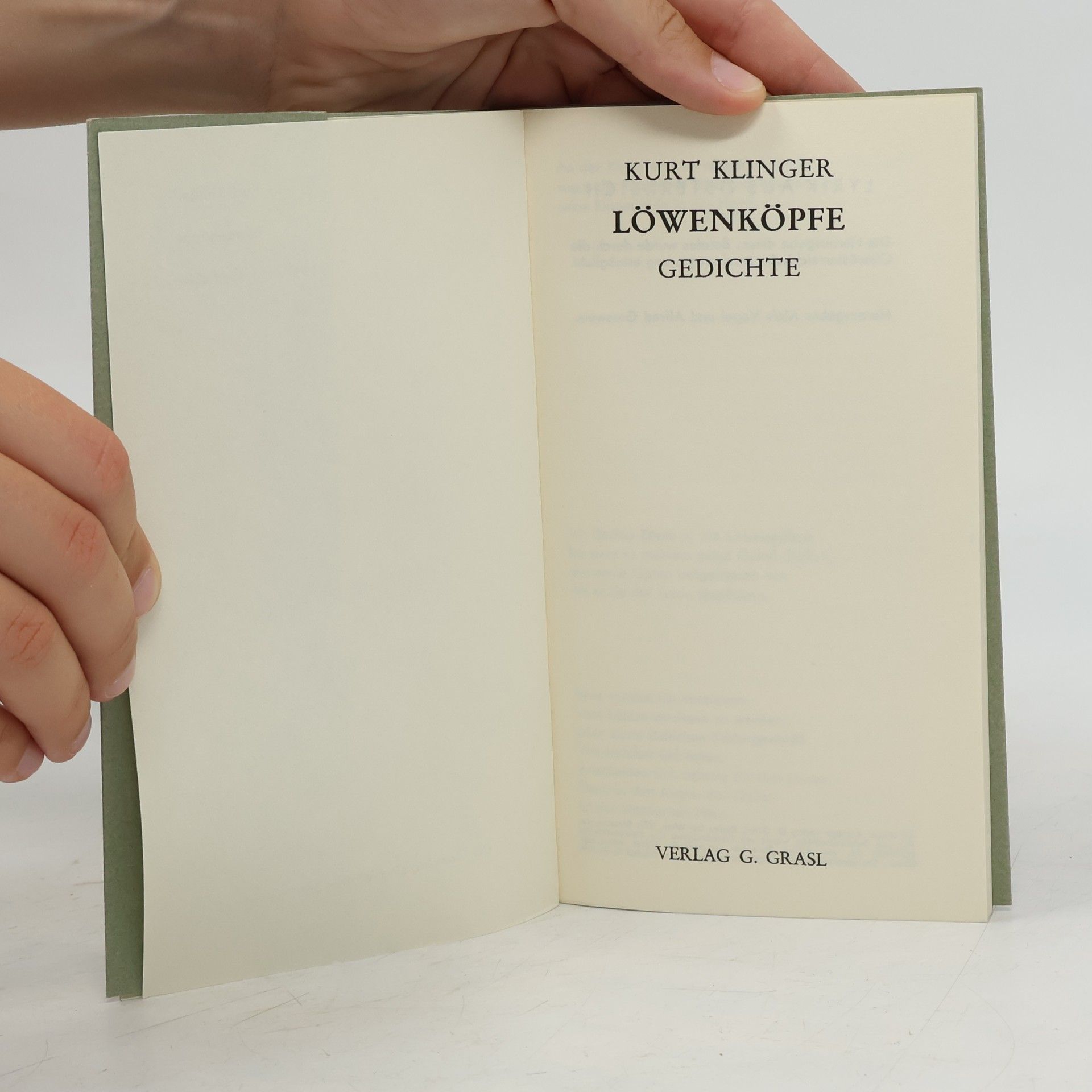 Kurt Klinger Löwenköpfe