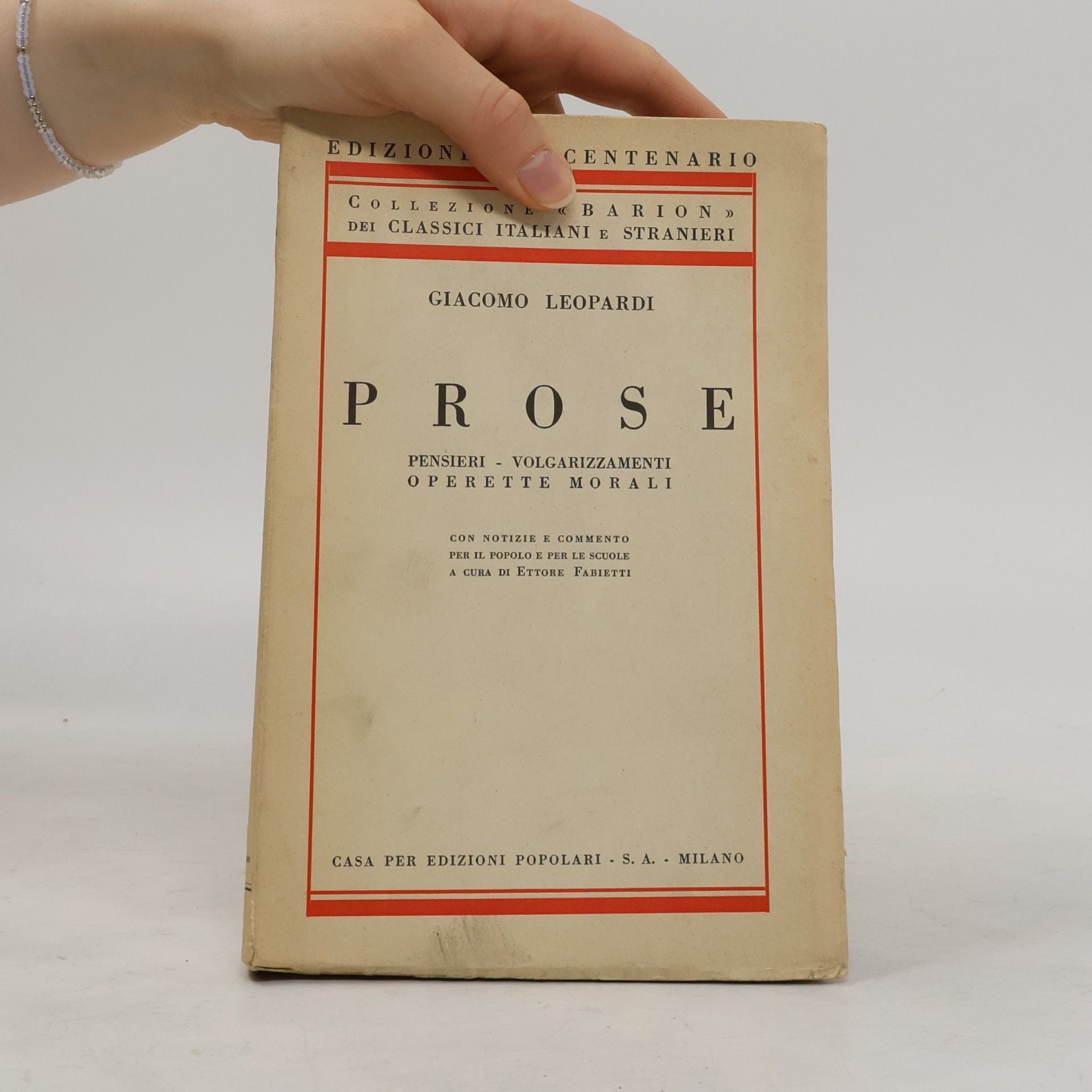 Giacomo Leopardi Prose