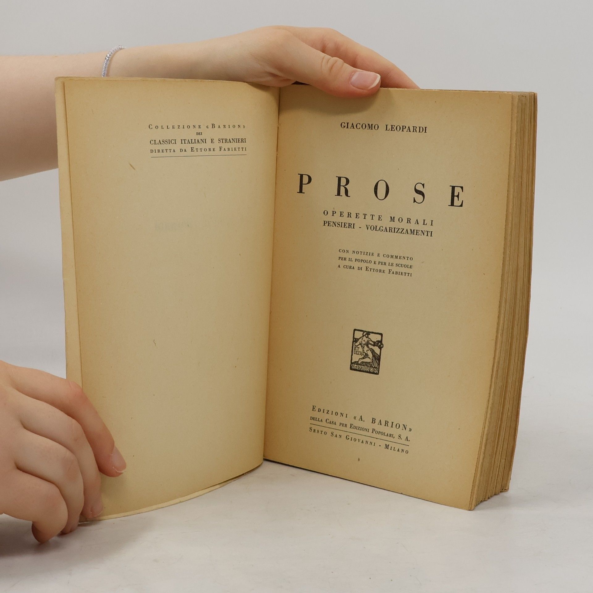Giacomo Leopardi Prose