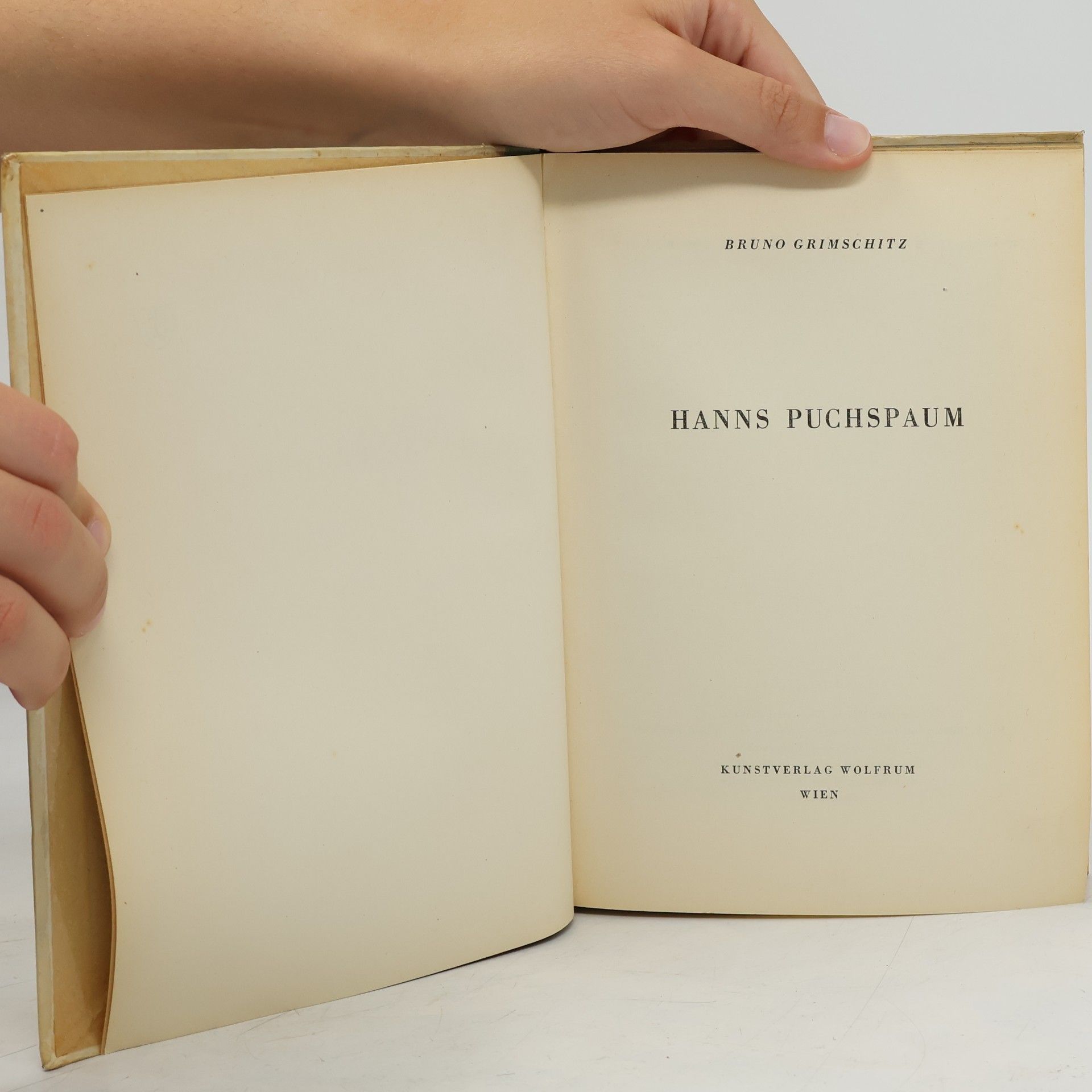 Bruno Grimschitz HANNS PUCHSPAUM