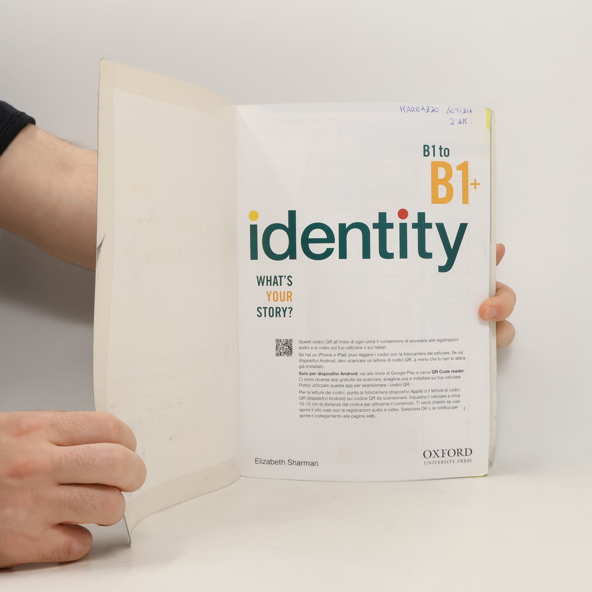 Elizabeth Shaman B1 to B1+ Identity. What's Your Story?