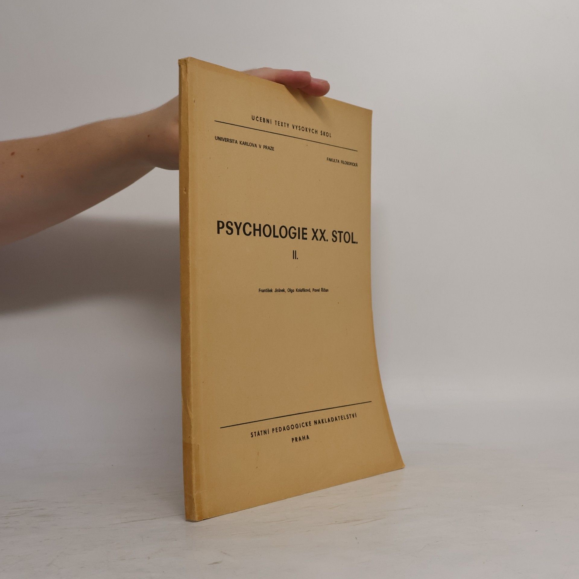 Various authors Psychologie XX. století II.