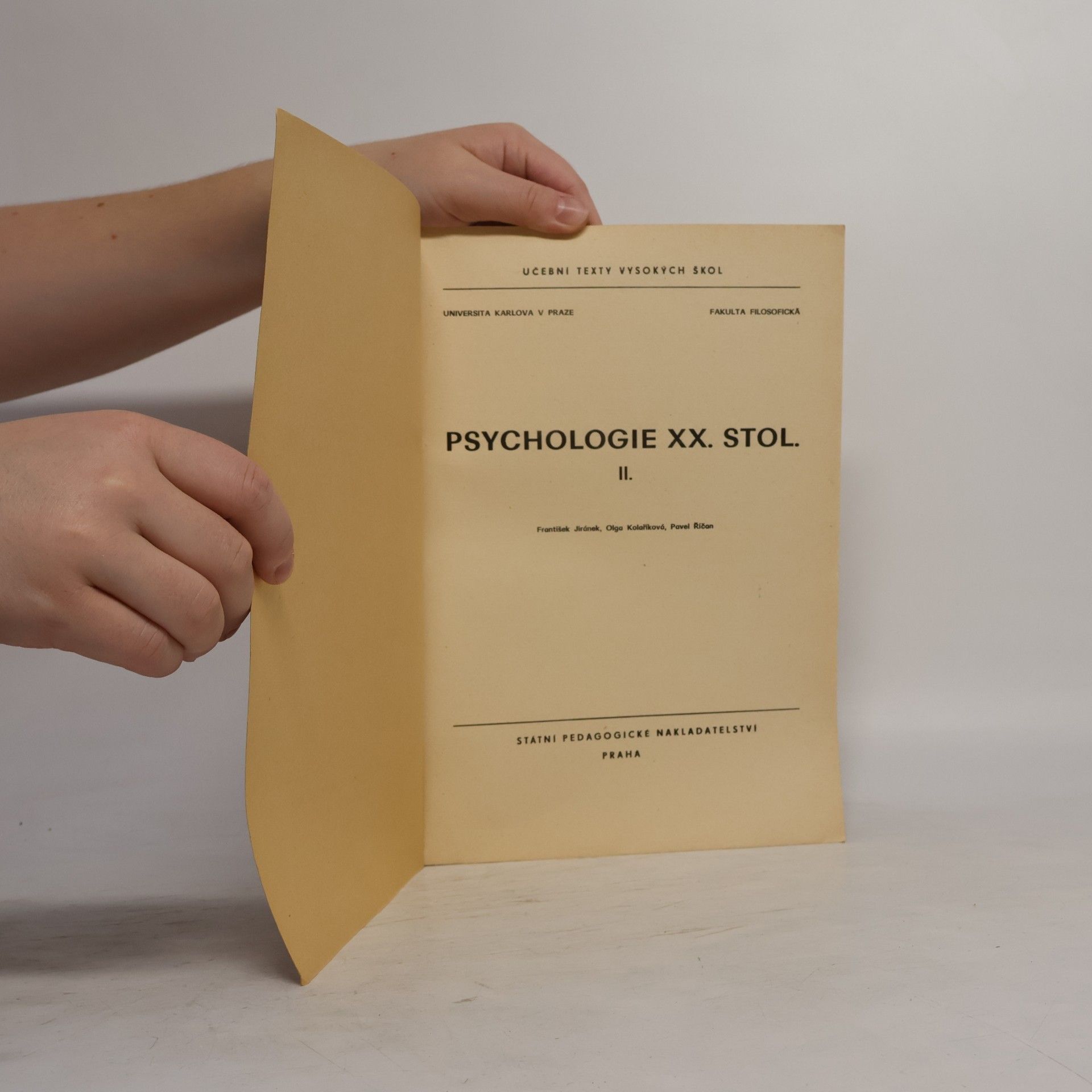 Various authors Psychologie XX. století II.