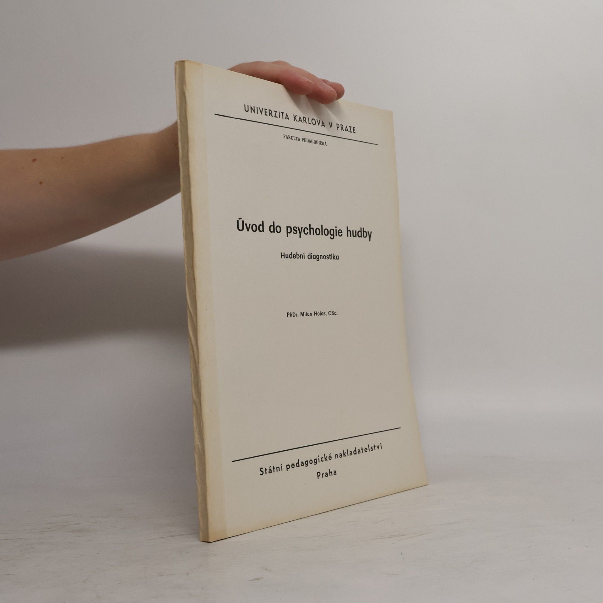 Úvod do psychologie hudby. Hudební diagnostika