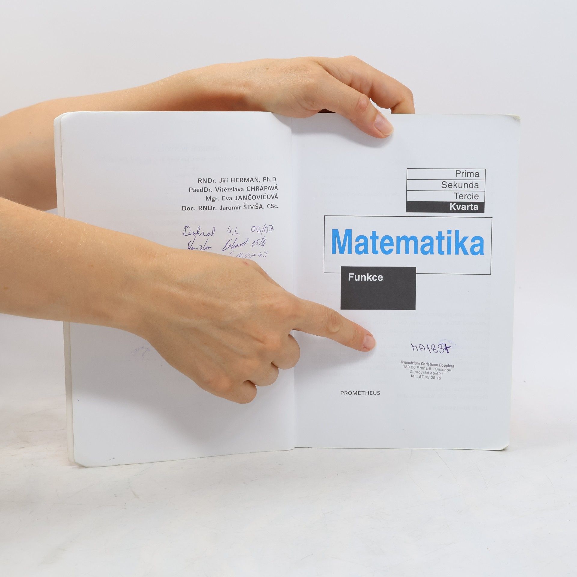 Jiří Herman Matematika. Kvarta. Funkce