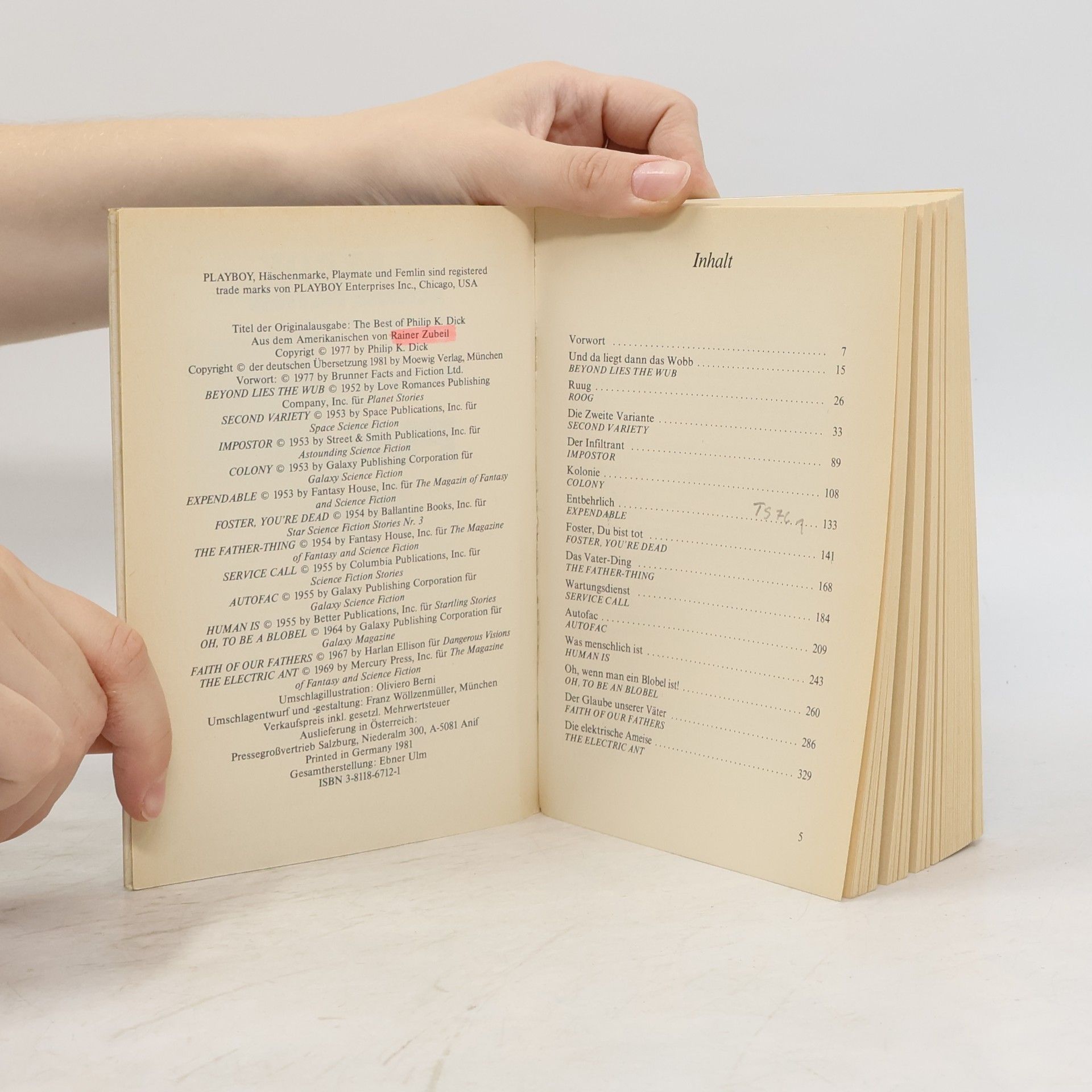 Philip K. Dick Die Besten Stories Von Philip K. Dick