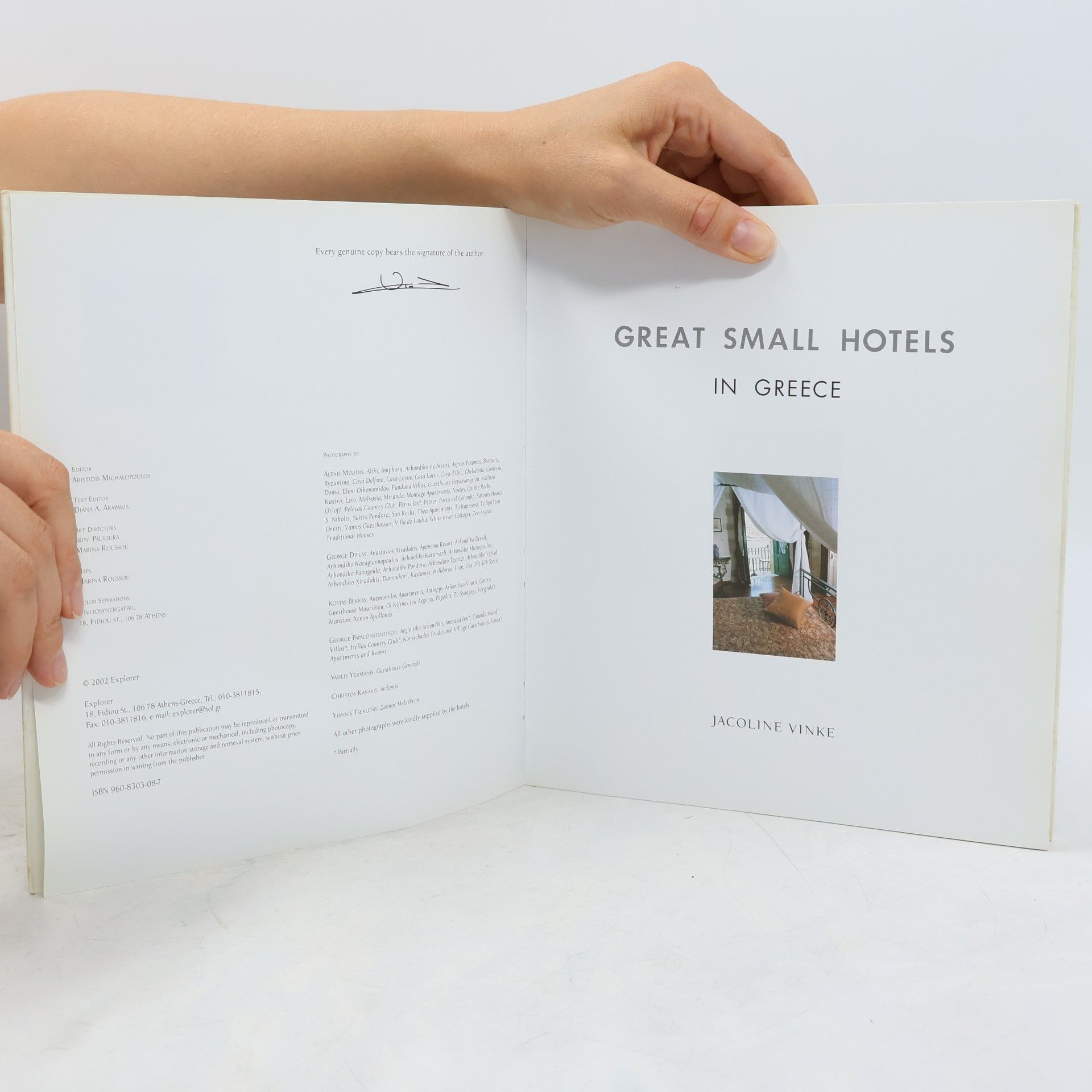 Jacoline Vinke Great Small Hotels in Greece