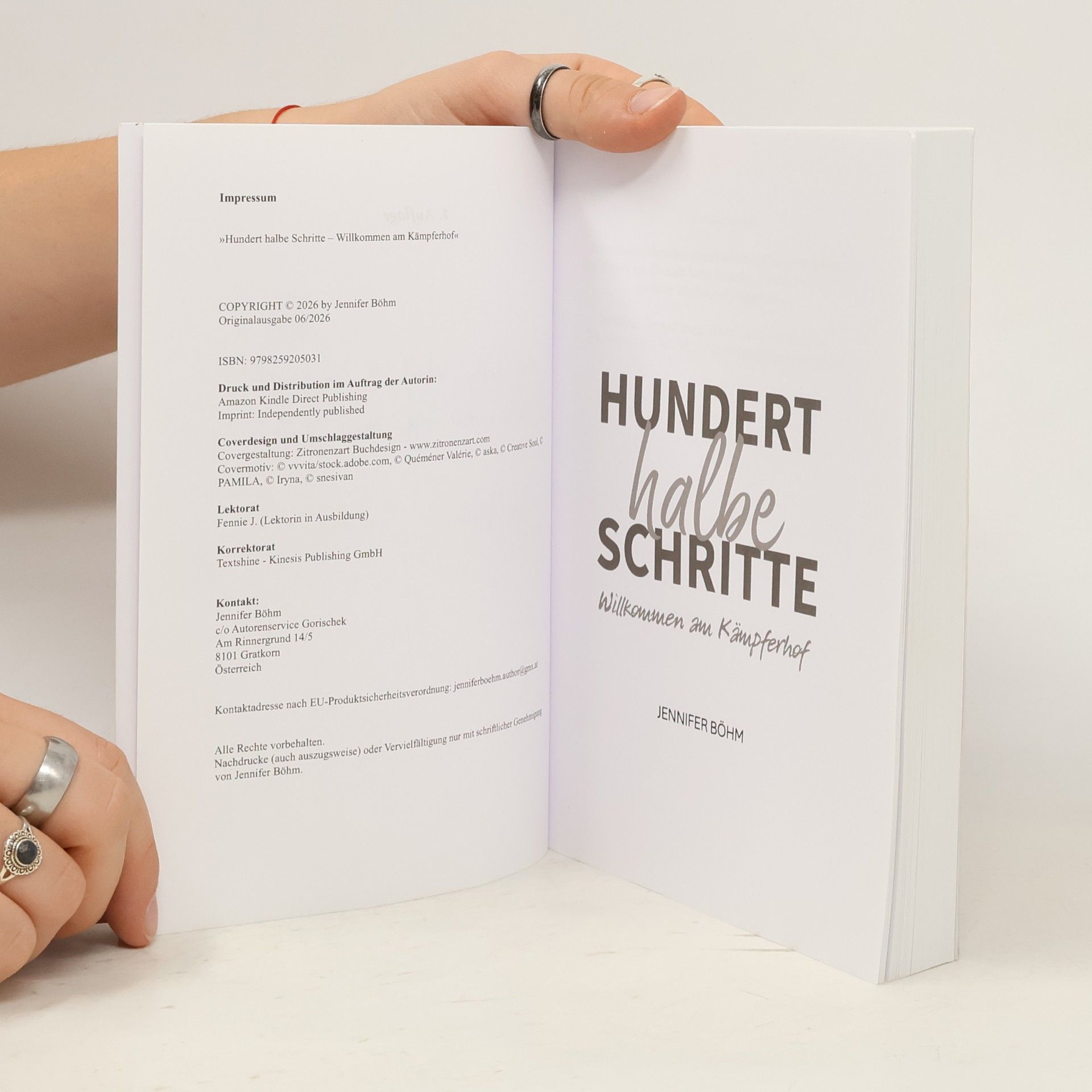 Jennifer Böhm Hundert halbe Schritte