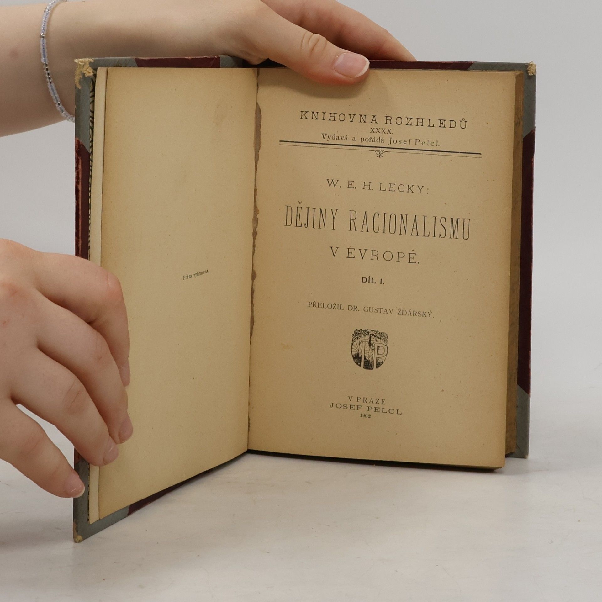 William Edward Hartpole Lecky Dějiny racionalismu v Evropě I. díl
