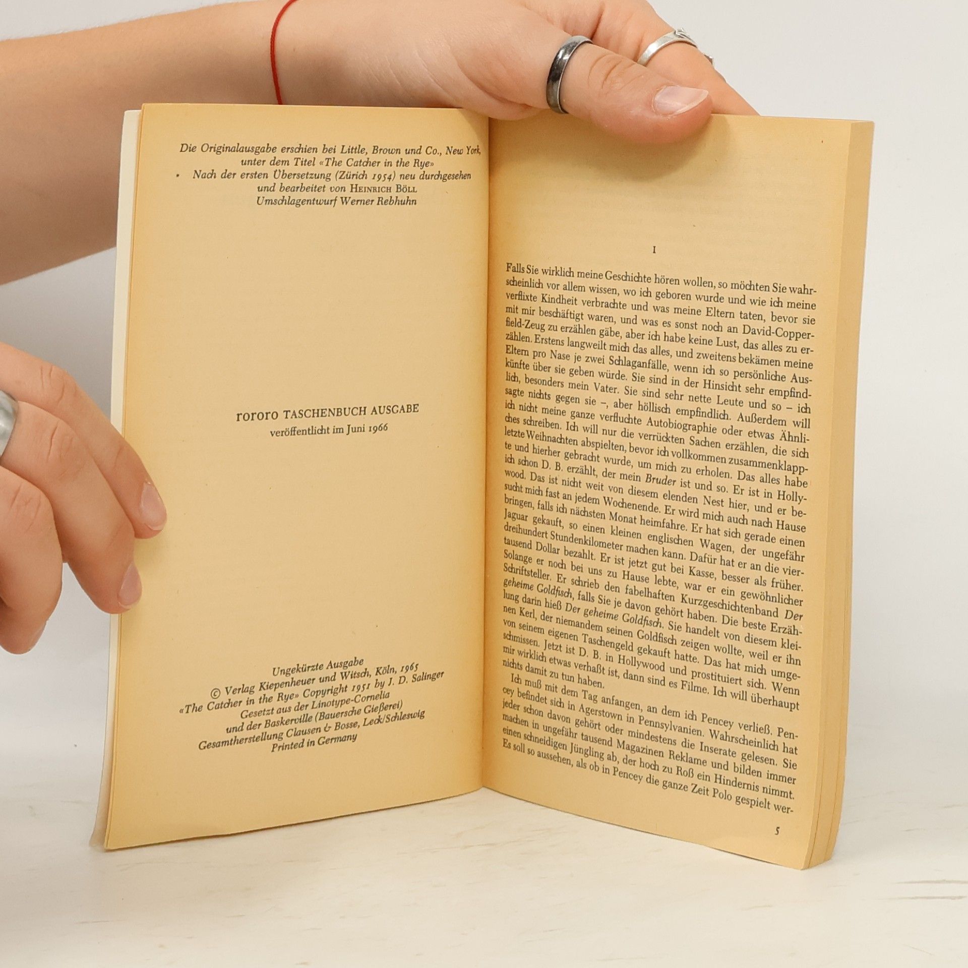 J. D. Salinger Der fänger im roggen
