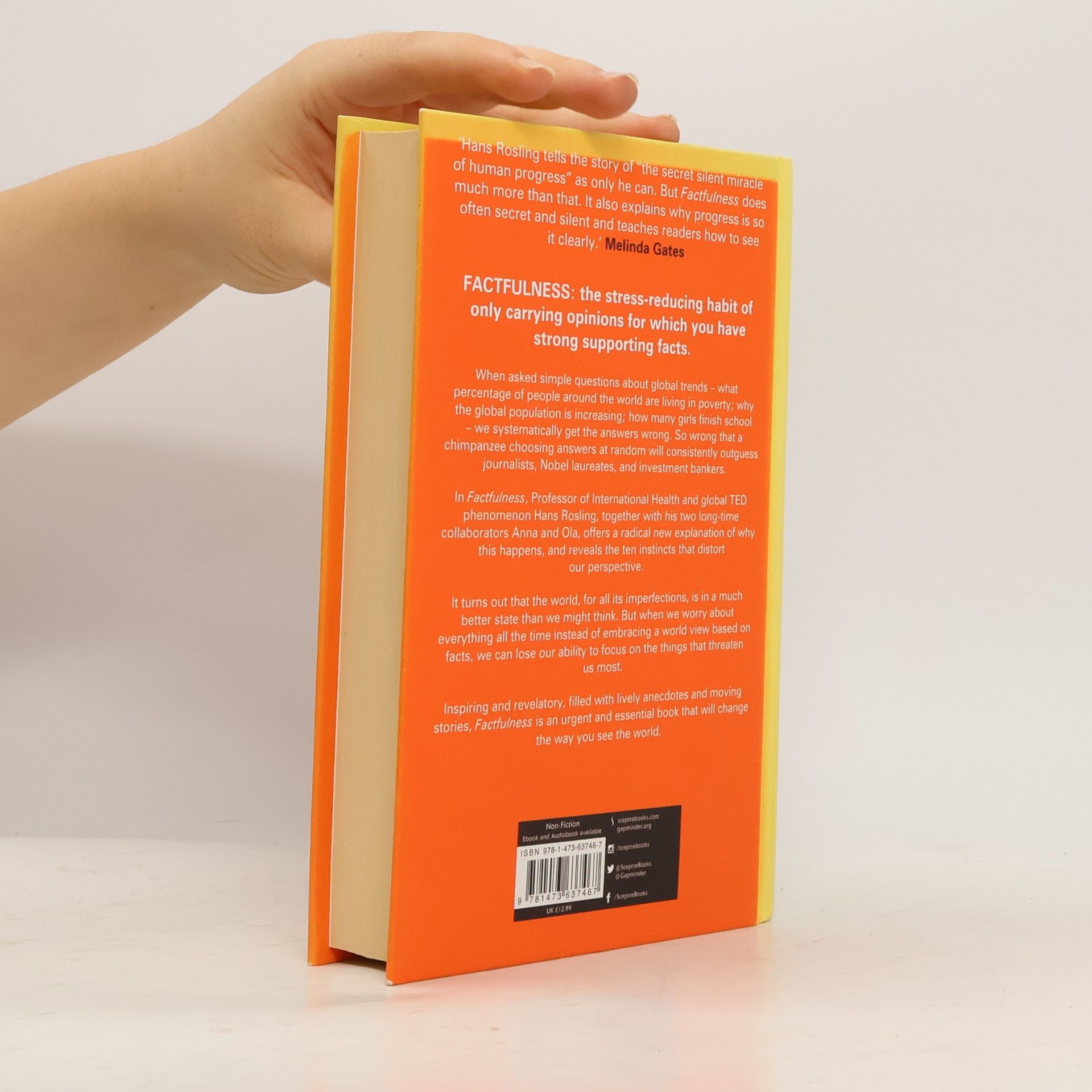 Hans Rosling Factfulness : ten reasons we're wrong about the world - and why things are better than you think