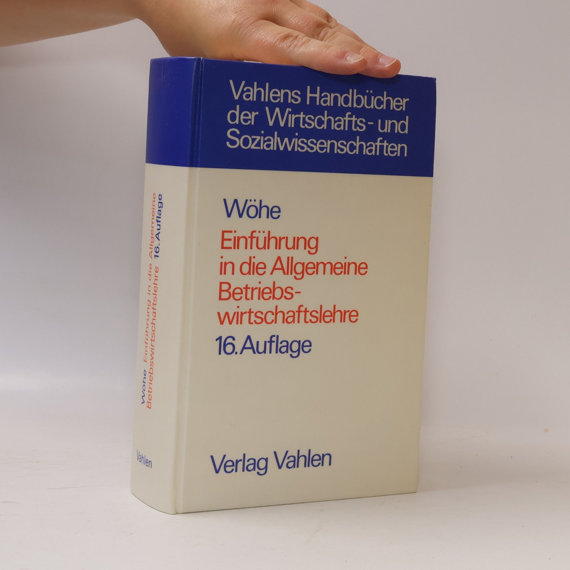 Günter Wöhe Einführung in die allgemeine betriebswirtschaftslehre