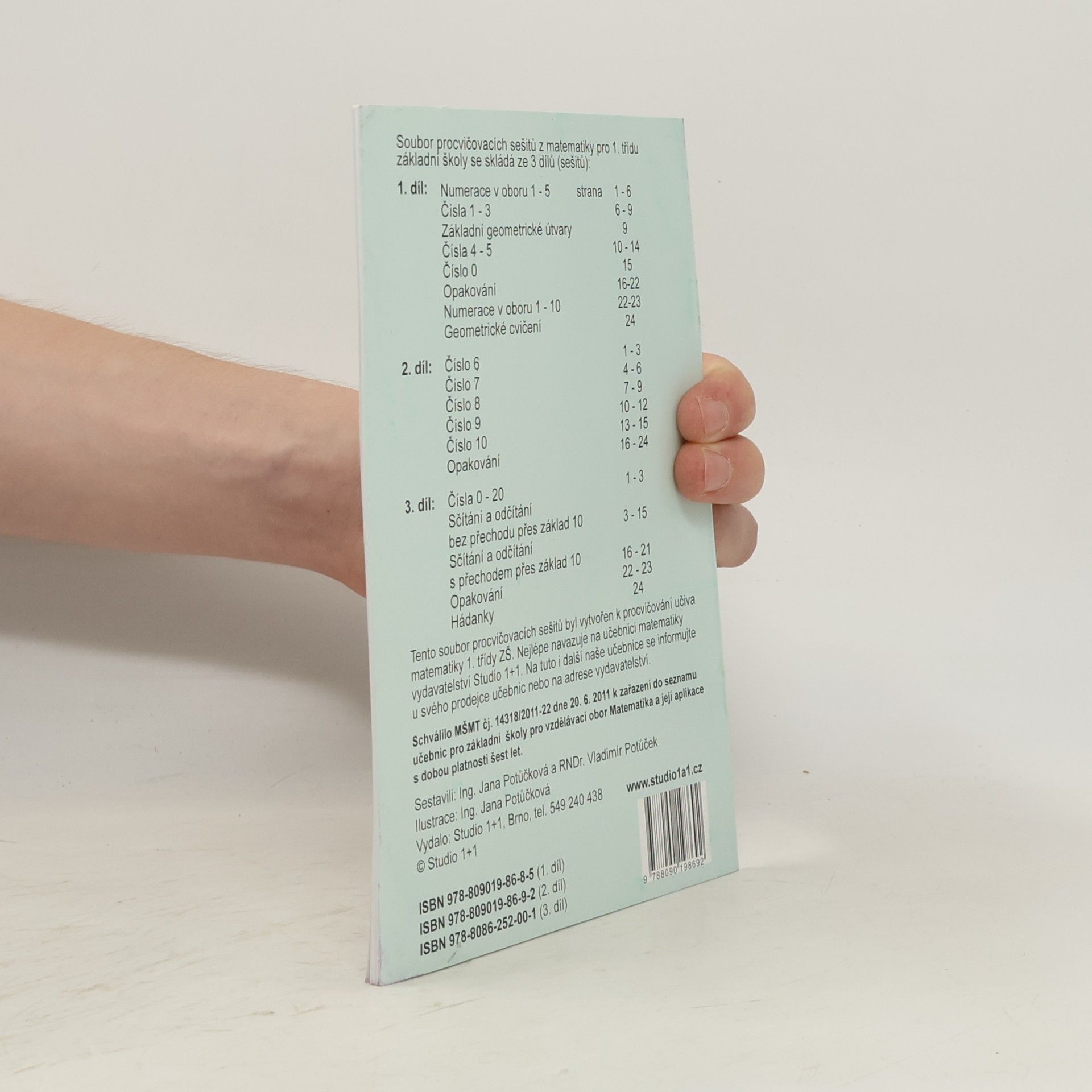 Various authors Procvičovací sešit z matematiky pro 1. ročník základní školy. 2. díl