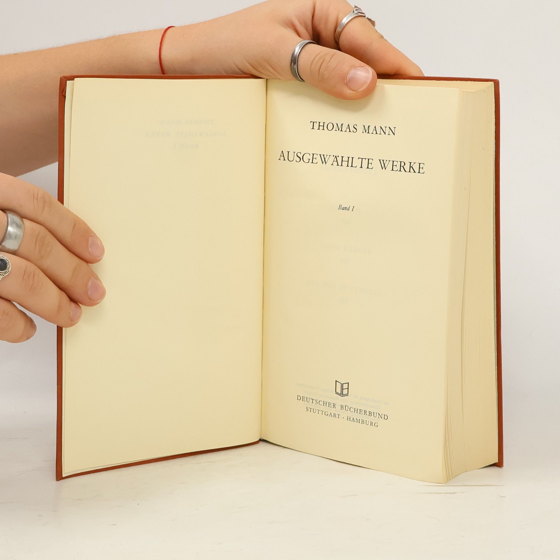 Thomas Mann Ausgewählte Werke I