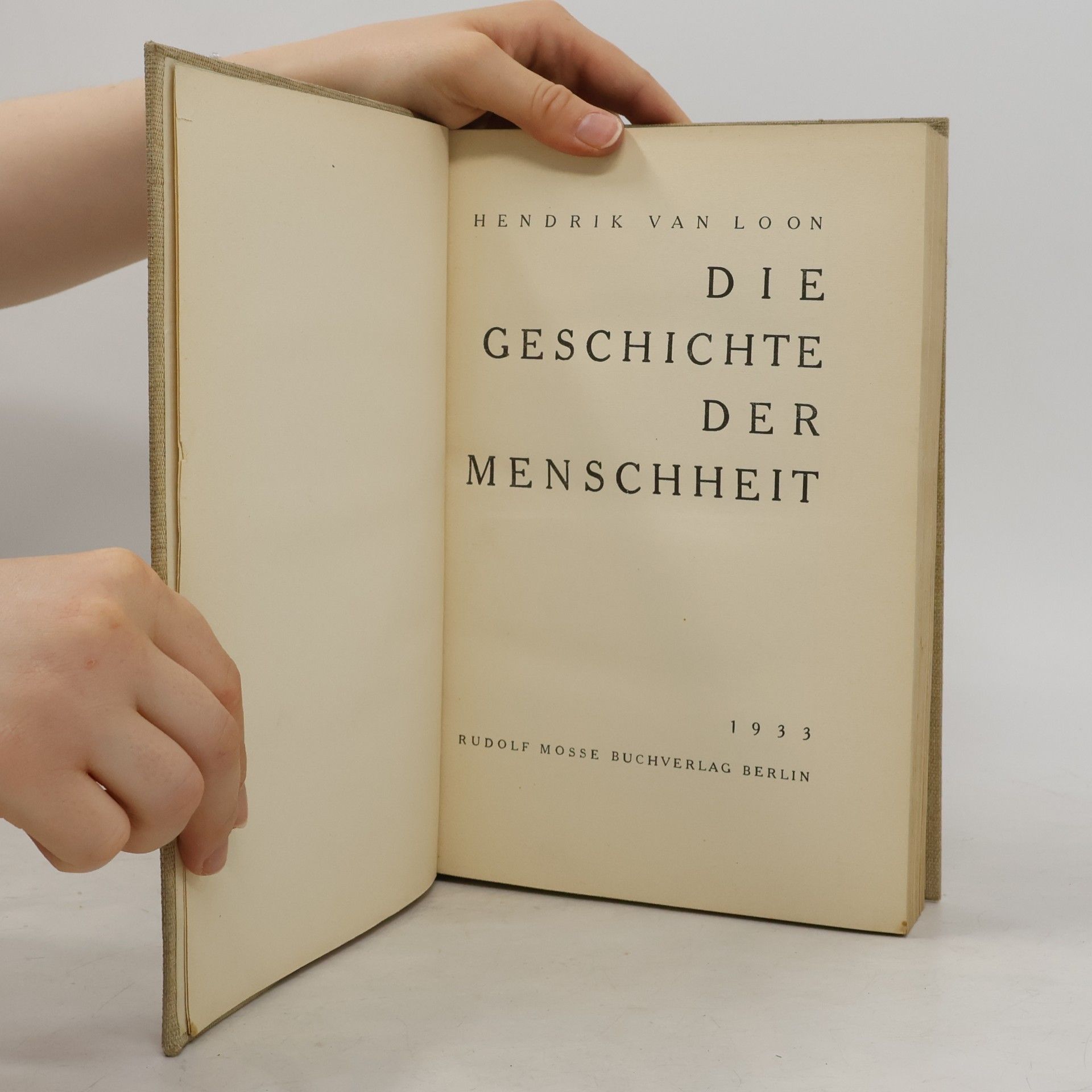 Hendrik van Loon Die Geschichte der Menschheit