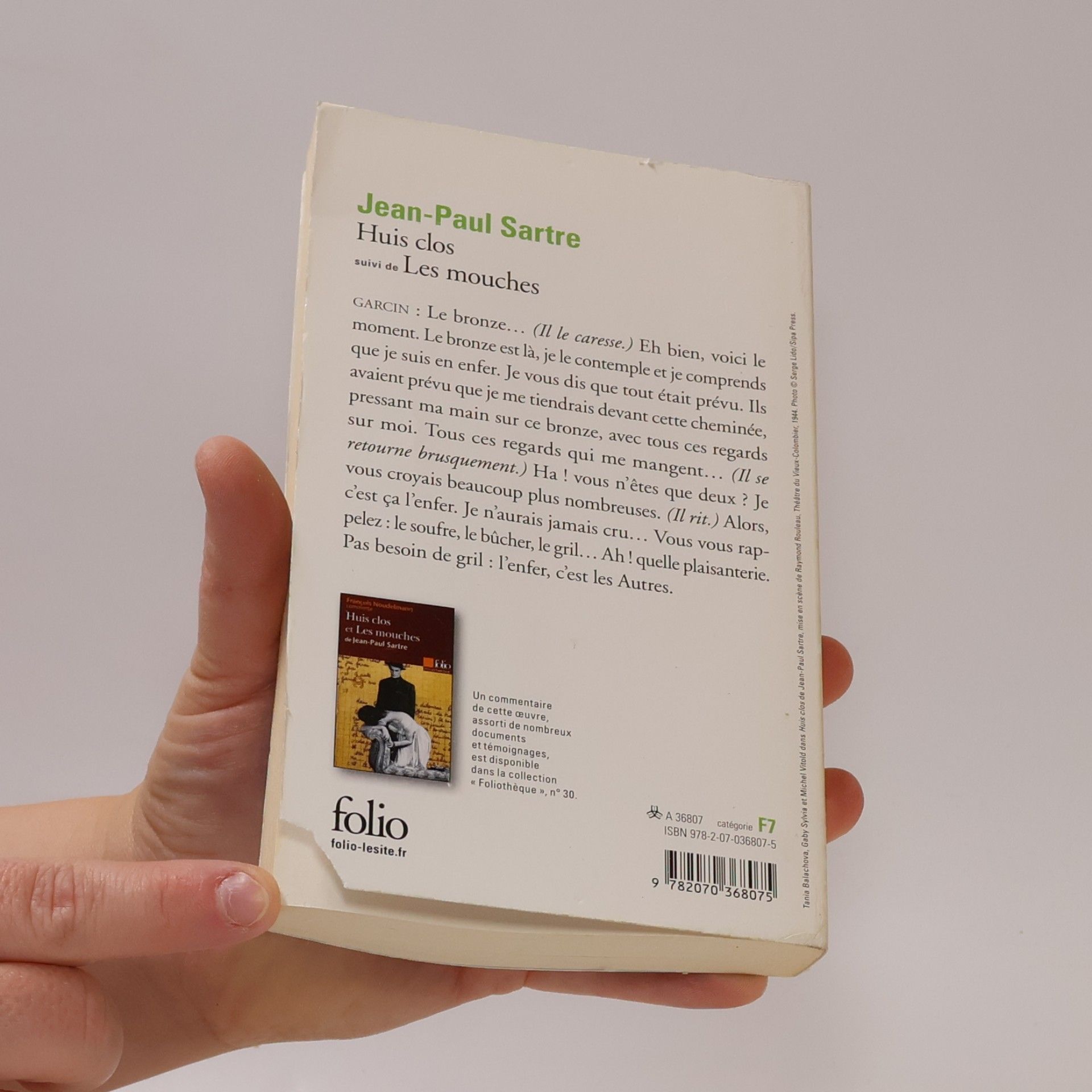 Jean-Paul Sartre Huis clos suivi de Les mouches