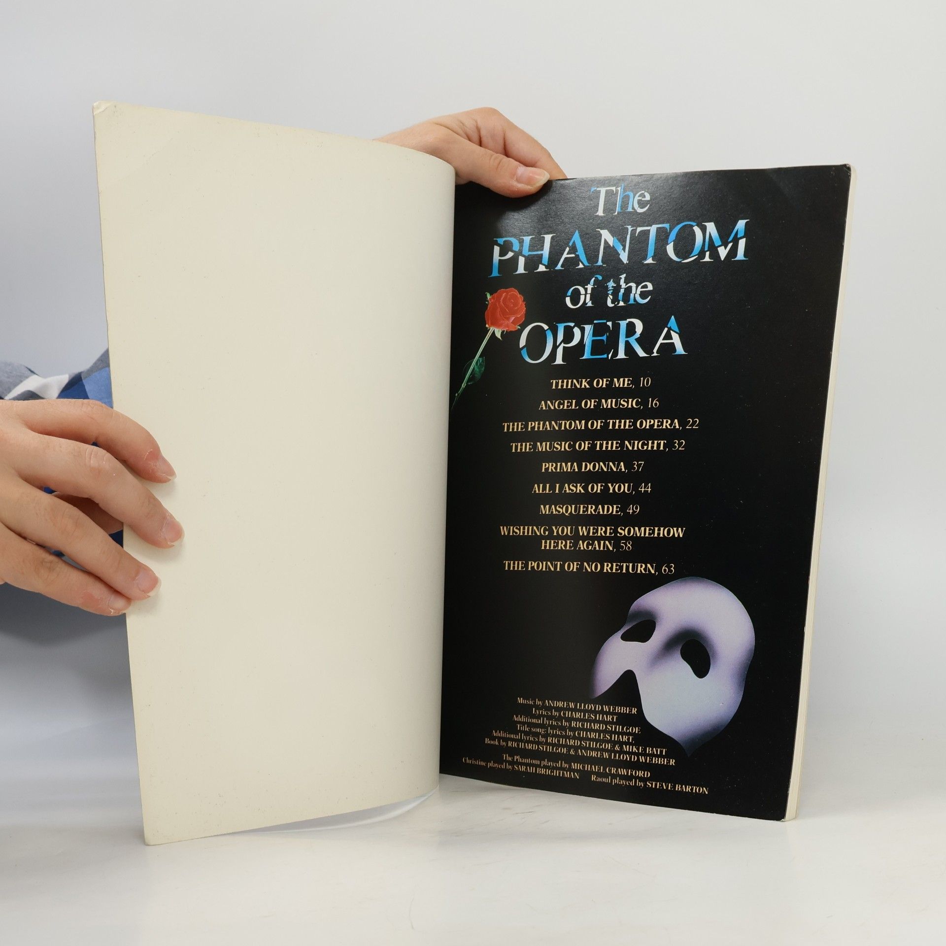 Andrew Lloyd Webber Phantom of Opera Piano & Vocal Selection - Souvenir Edition