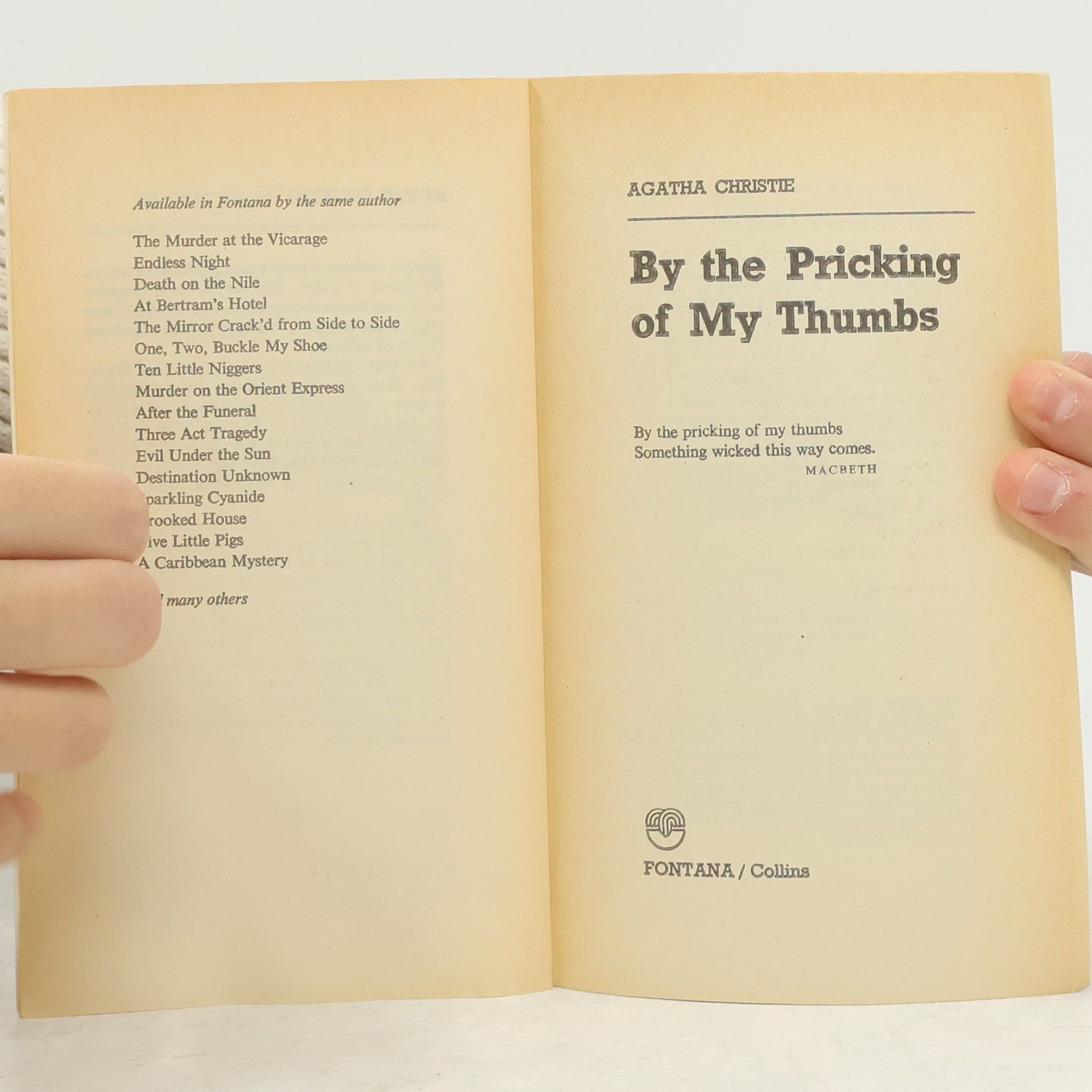 Agatha Christie By the Pricking of My Thumbs
