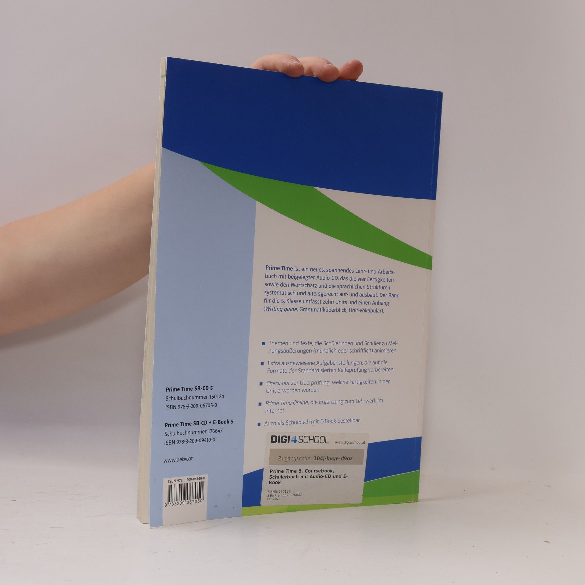 Georg Hellmayer Prime Time 5. Coursebook, Schülerbuch mit Audio CD + E-Book