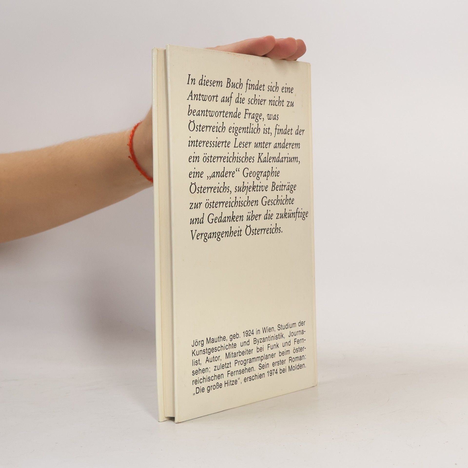 Jörg Mauthe Nachdenkbuch für Österreicher