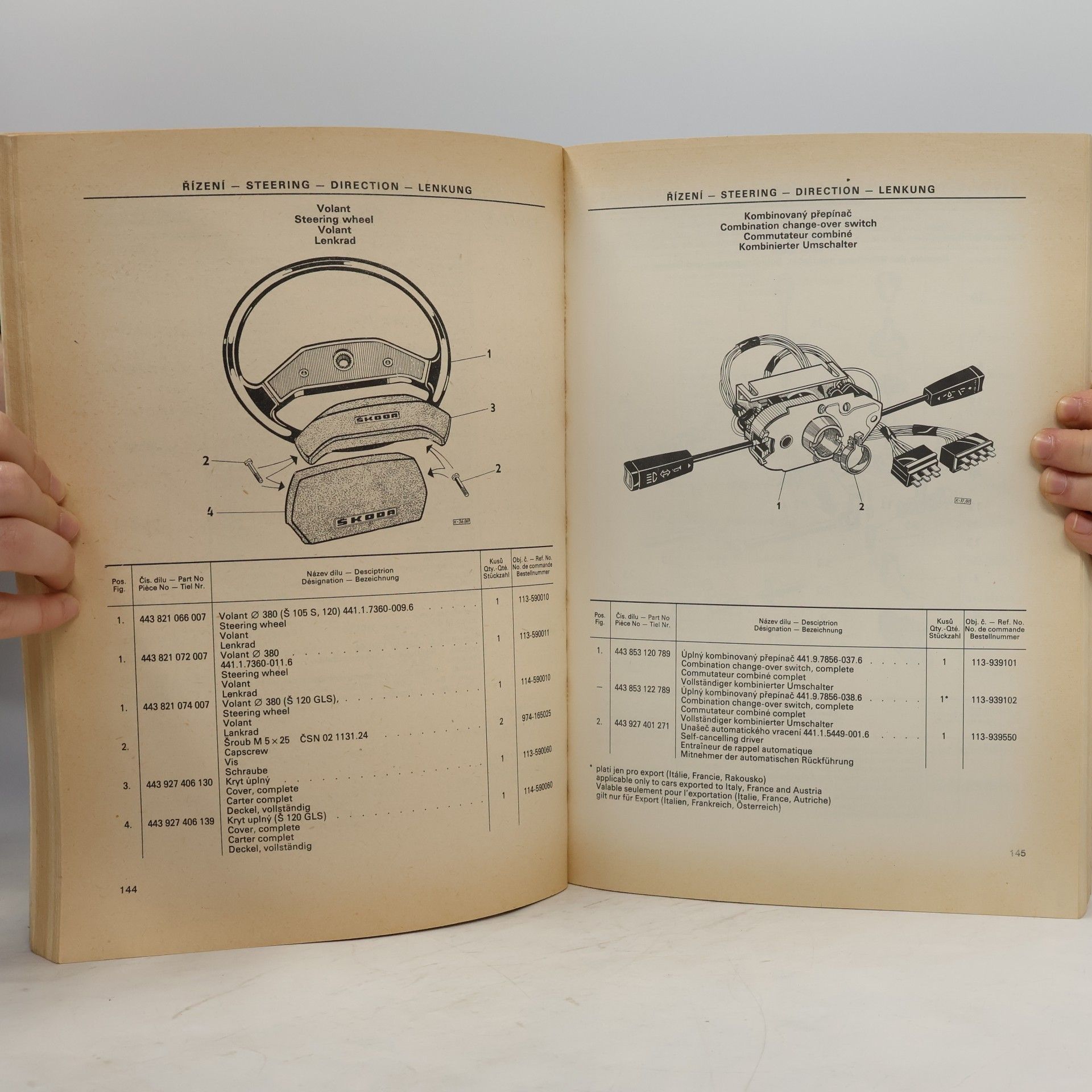 Various authors Katalog náhradních dílů vozů Škoda 105 S, 105 L, 120, 120 L, 120 LS, 120 GLS