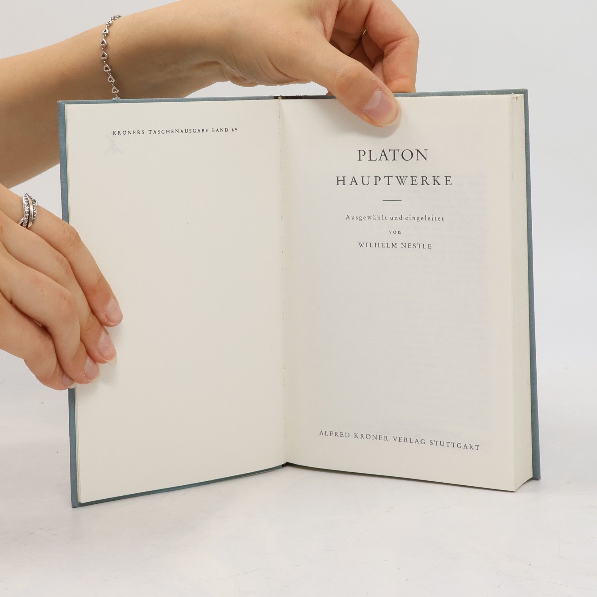 Wilhelm Nestle Platon Hauptwerke