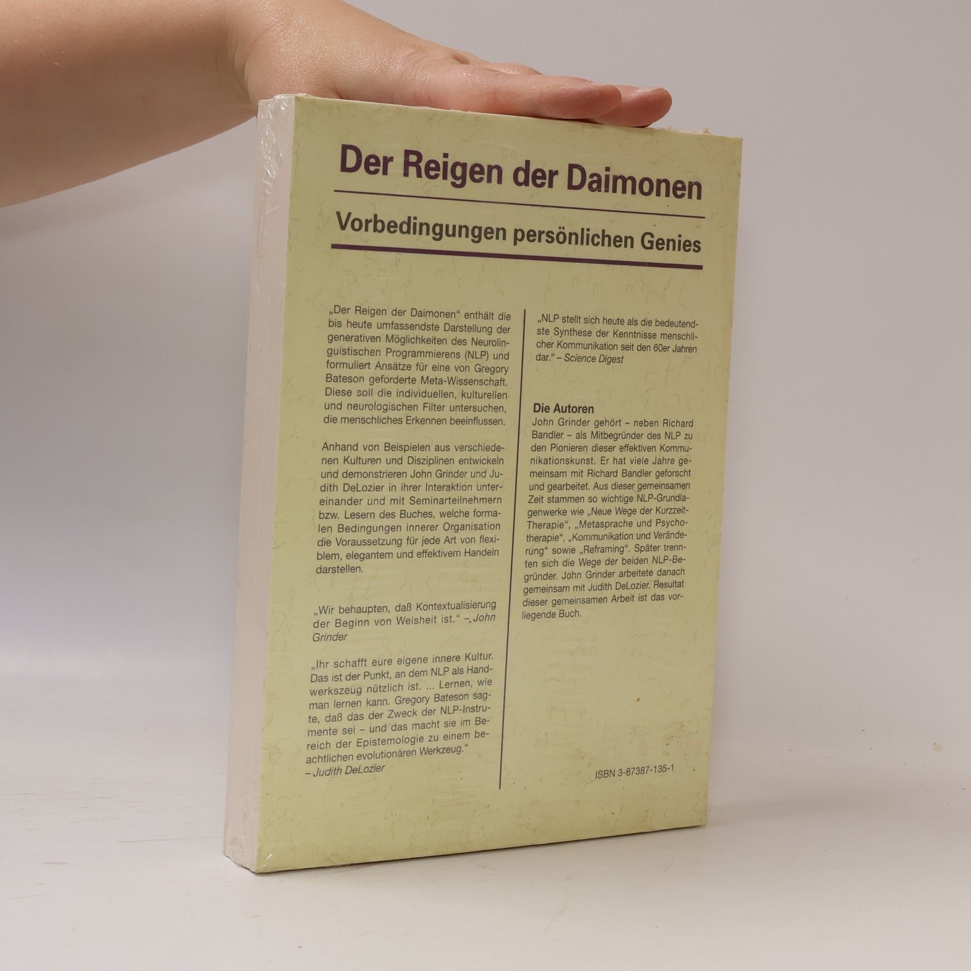 John Grinder Der Reigen der Daimonen