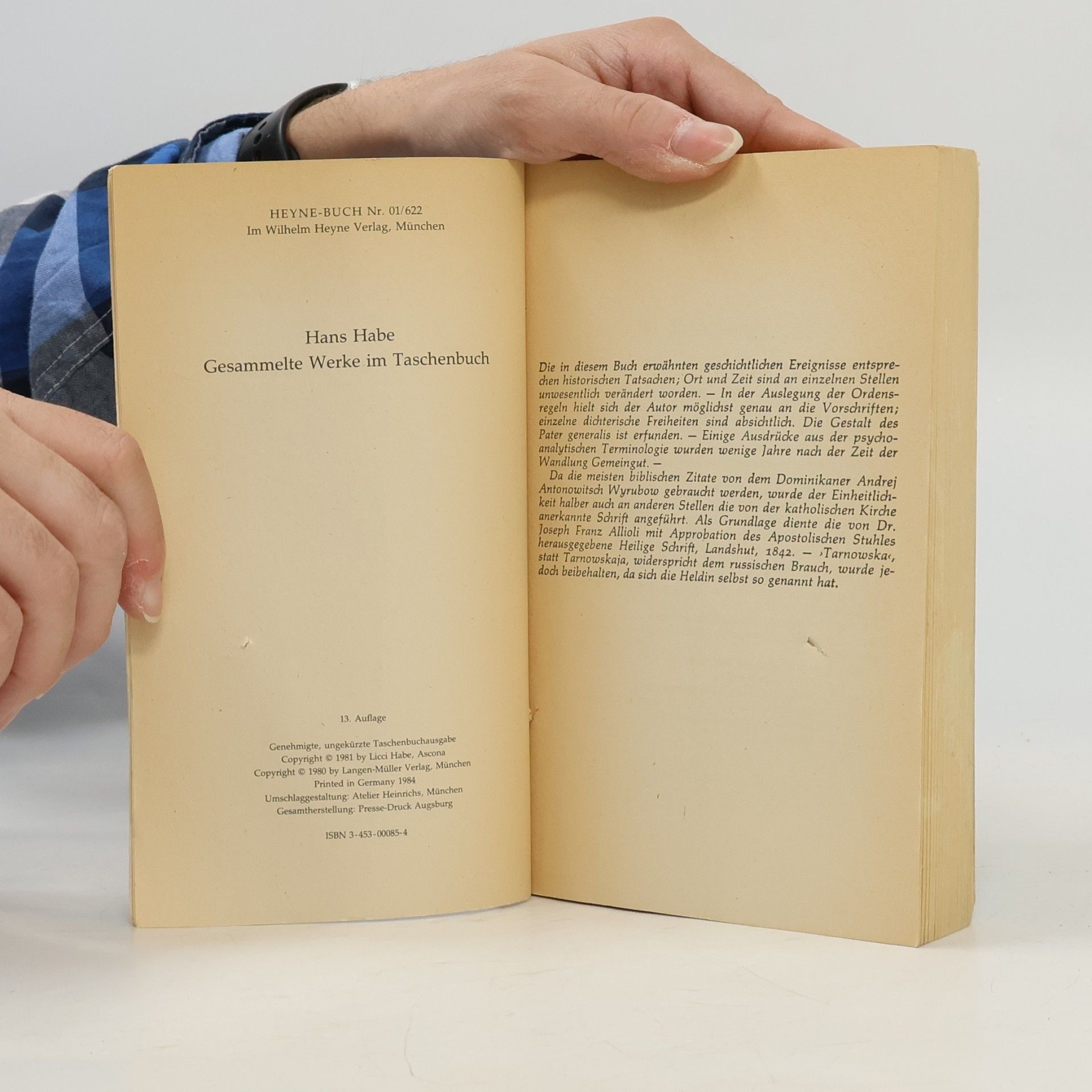 Hans Habe Die Tarnowska