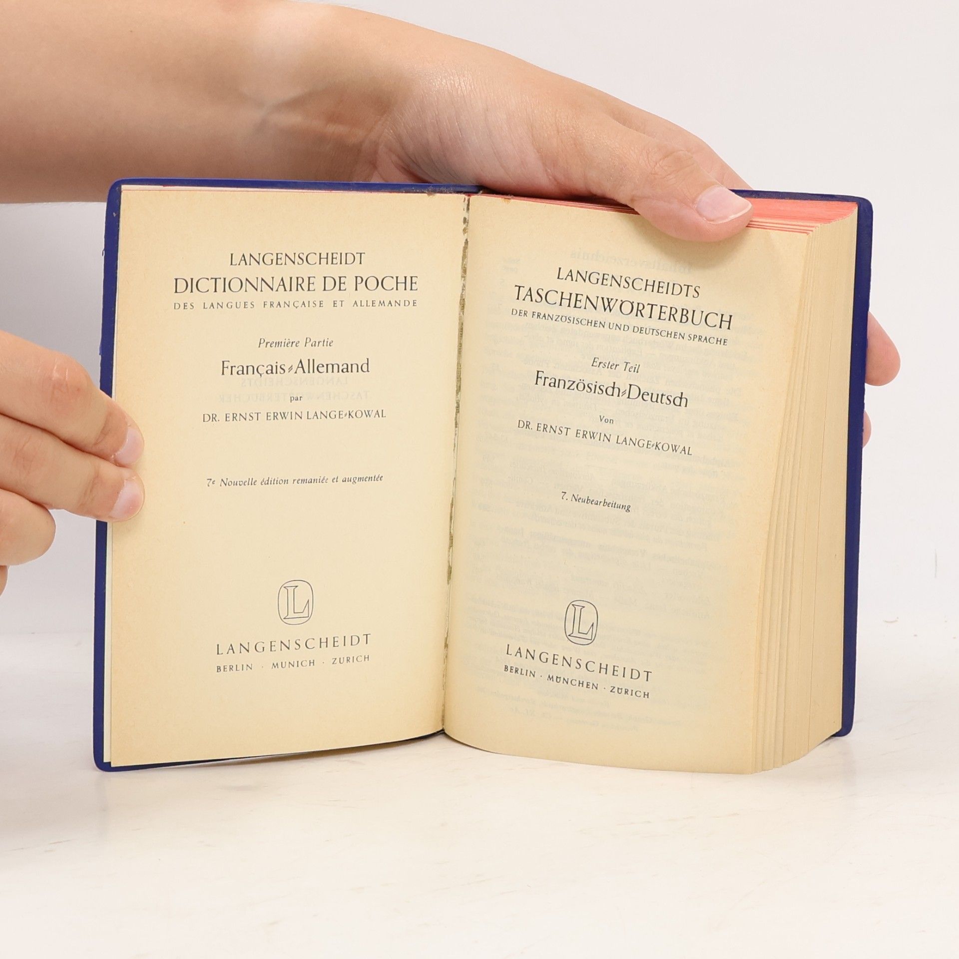 Ernst Erwin Lange-Kowal Langenscheidts Taschenwörterbuch 1. Französisch-Deutsch