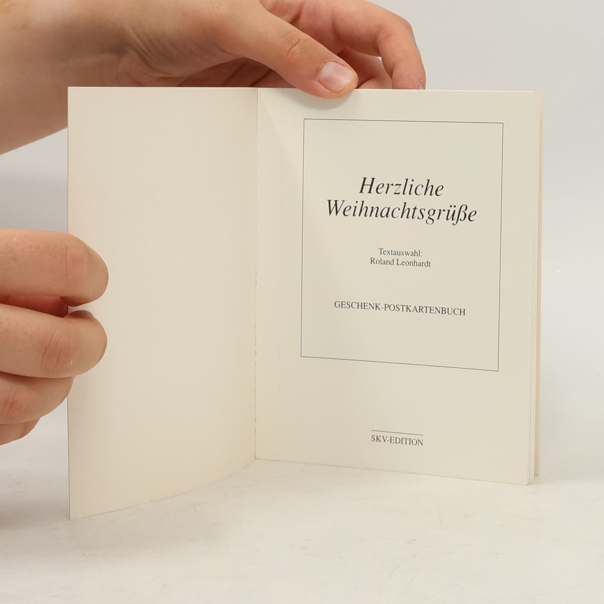 Herzliche Weihnachtsgrüße. 15 farbige Postkarten. Geschenk- Postkartenbuch