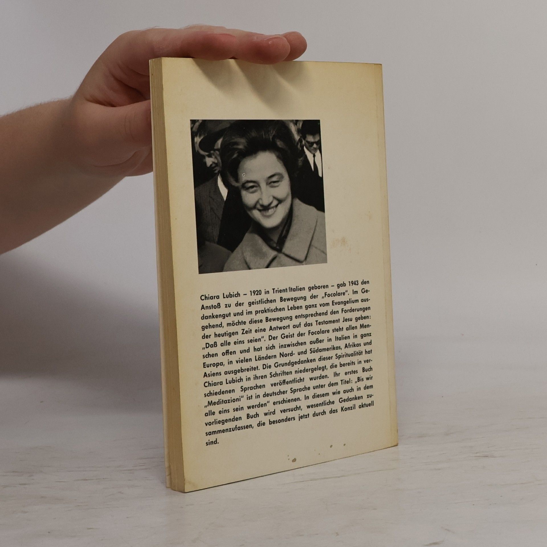 Chiara Lubich Worauf es ankommt