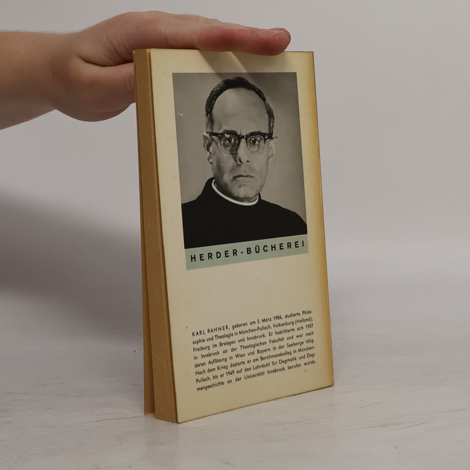 Karl Rahner Vom Glauben inmitten der Welt