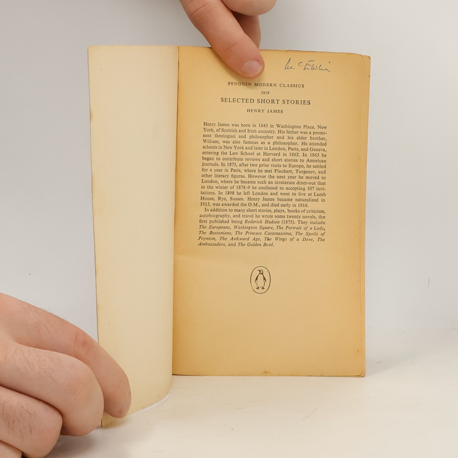 Henry James Selected Short Stories