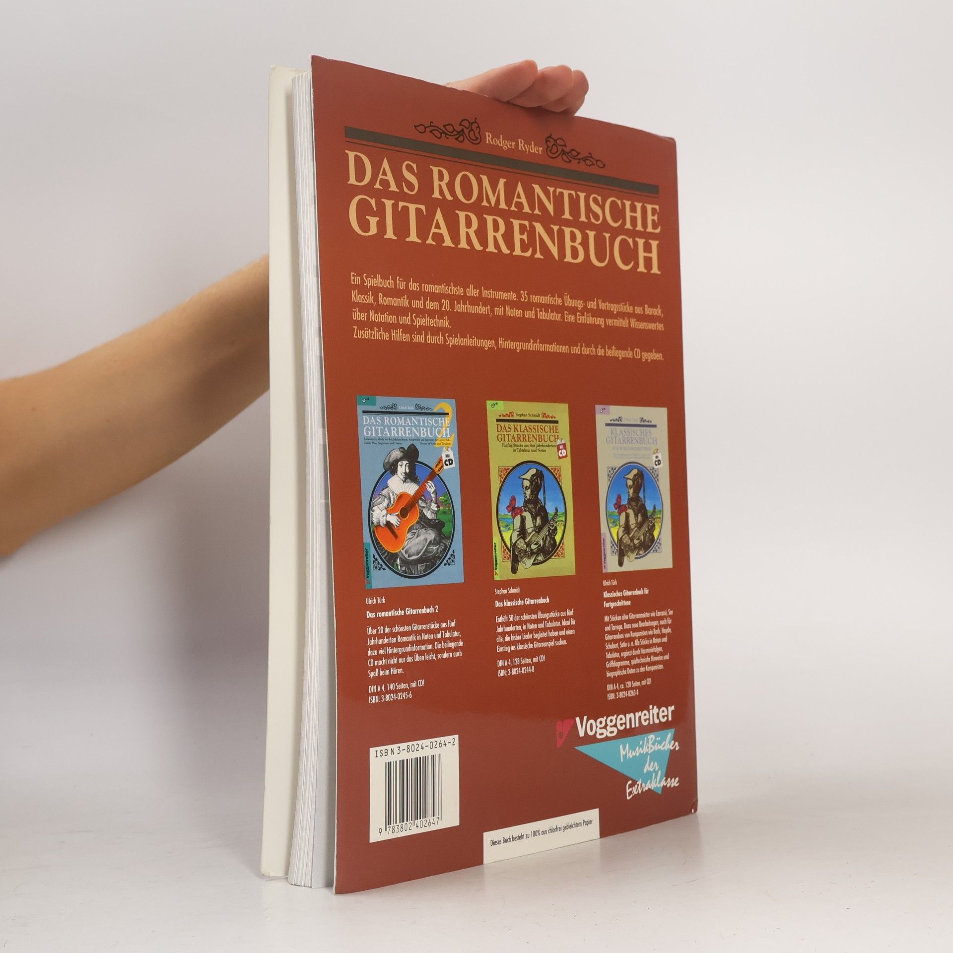 Rodger Ryder Das romantische Gitarrenbuch, m. je 1 CD-Audio