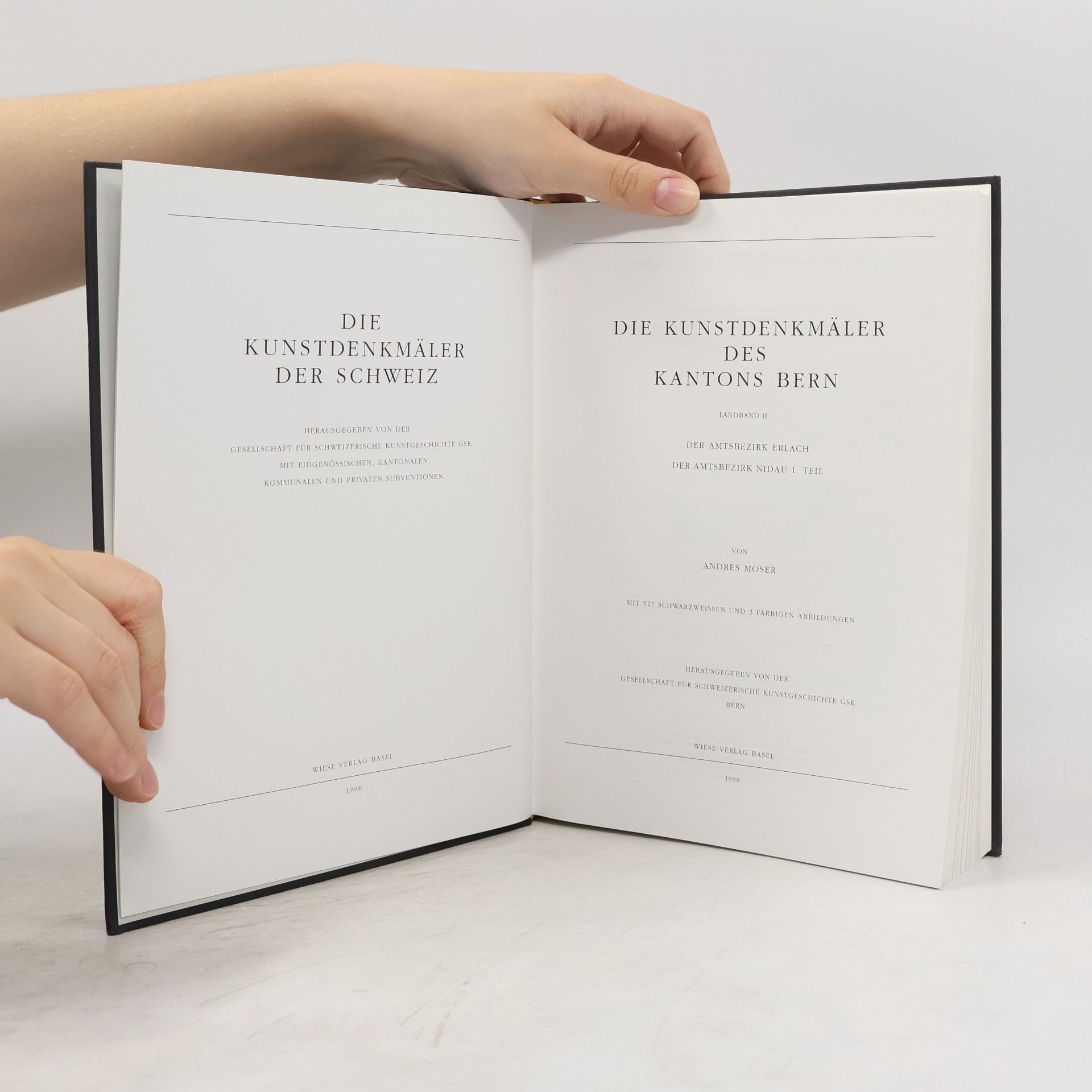 Andres Moser Die Kunstdenkmäler der Schweiz II. Die Kunstdenkmäler des Kantons Bern
