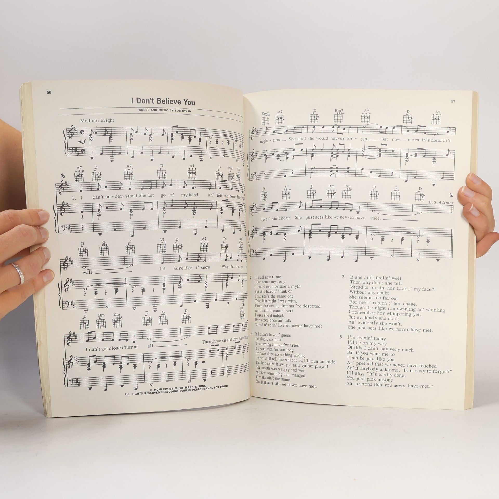 Bob Dylan Bob Dylan. Song Book