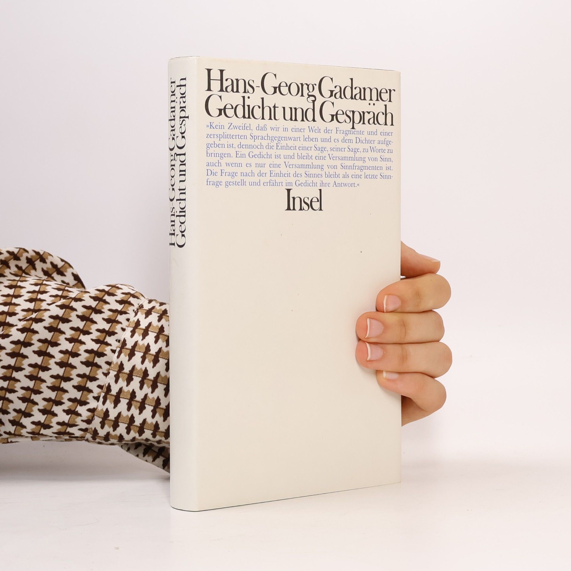 Hans-Georg Gadamer Gedicht und Gespräch